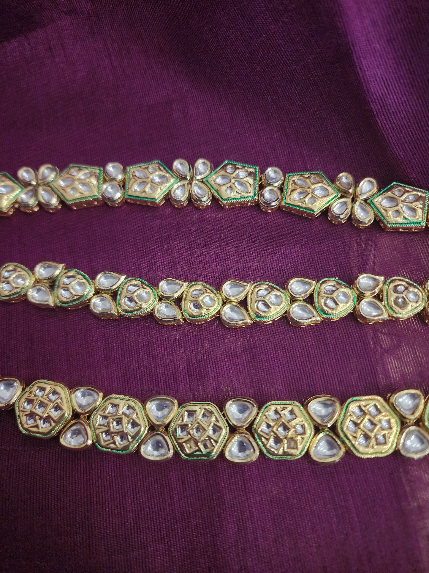 Mila gold tone kundan choker necklace
