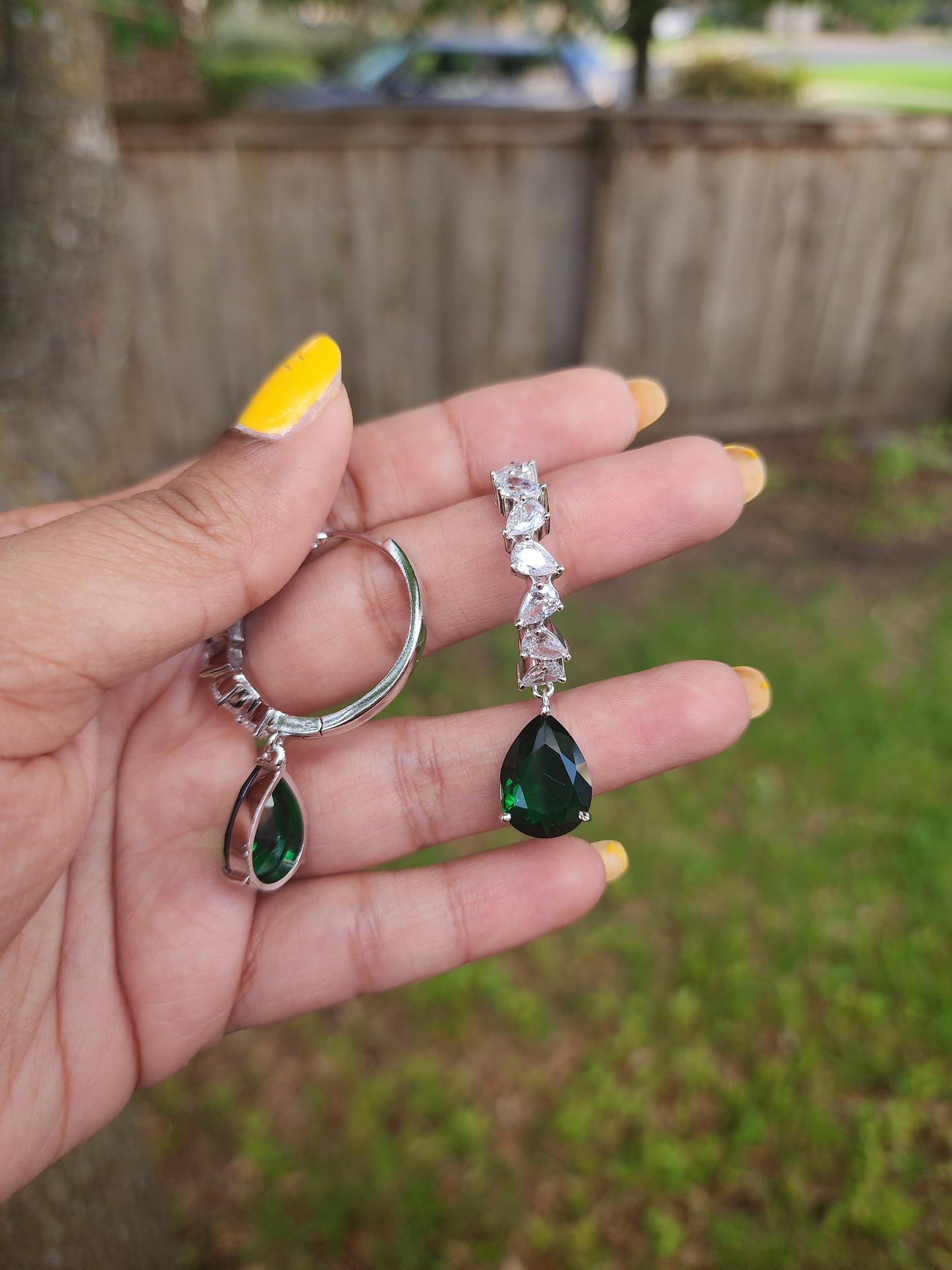 Charlette cz stud earrings