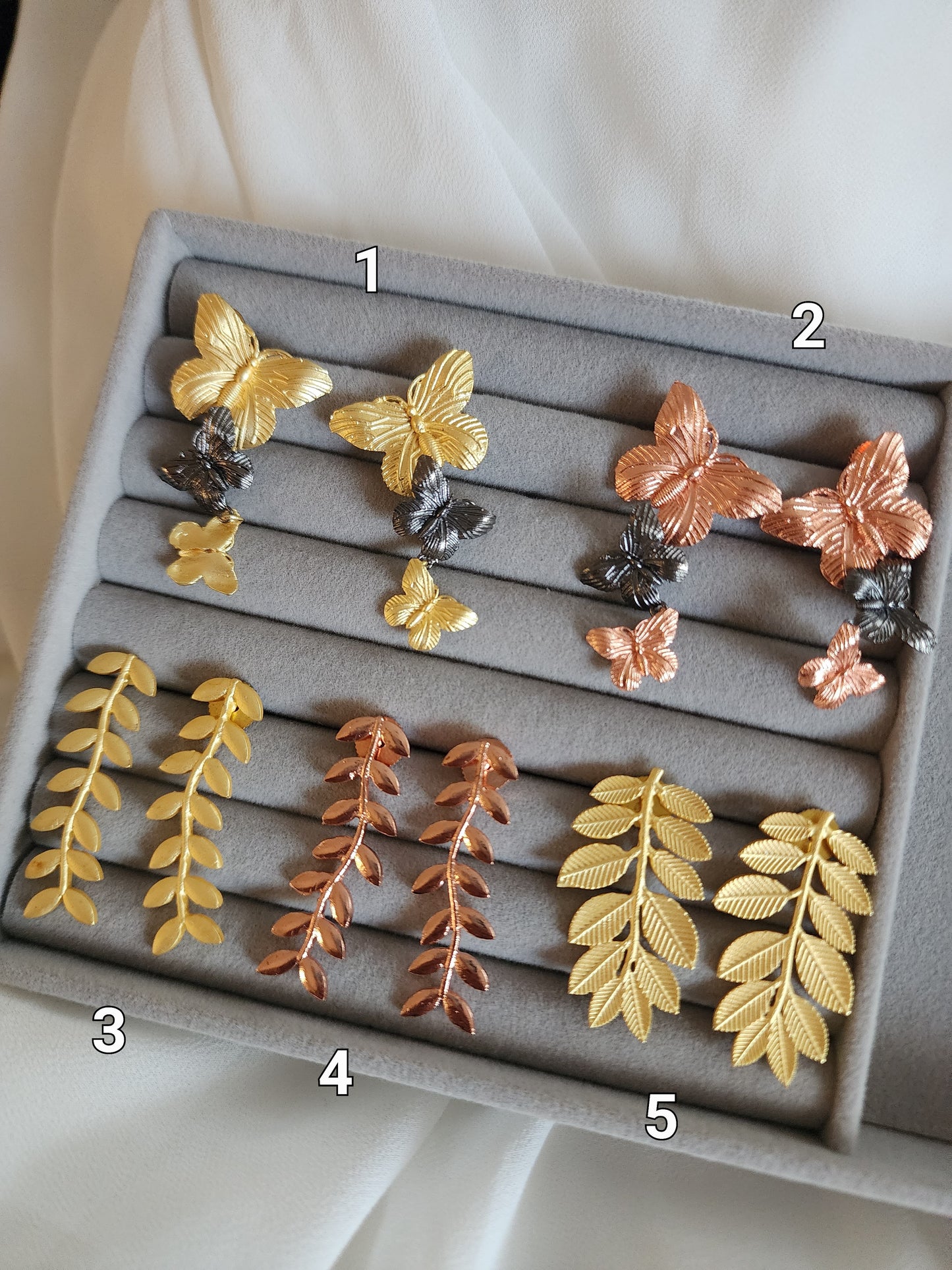 Contemporary earrings collection