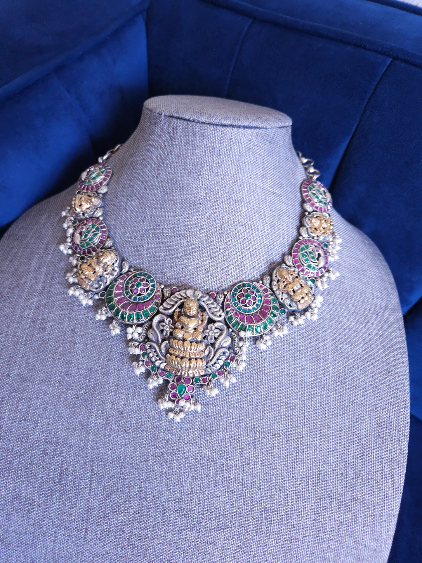 Alicia dualtone necklace set
