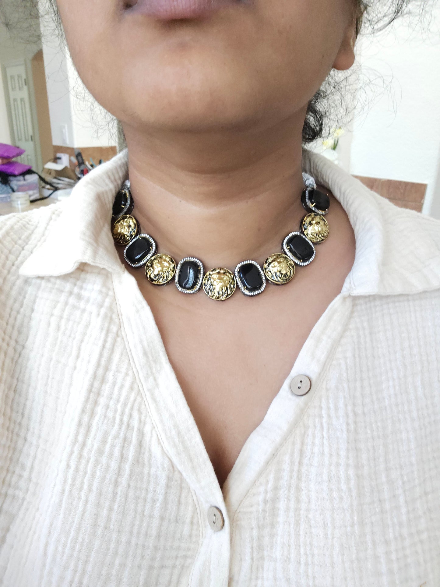 Laya sabyasachi inspired contemporary necklace set