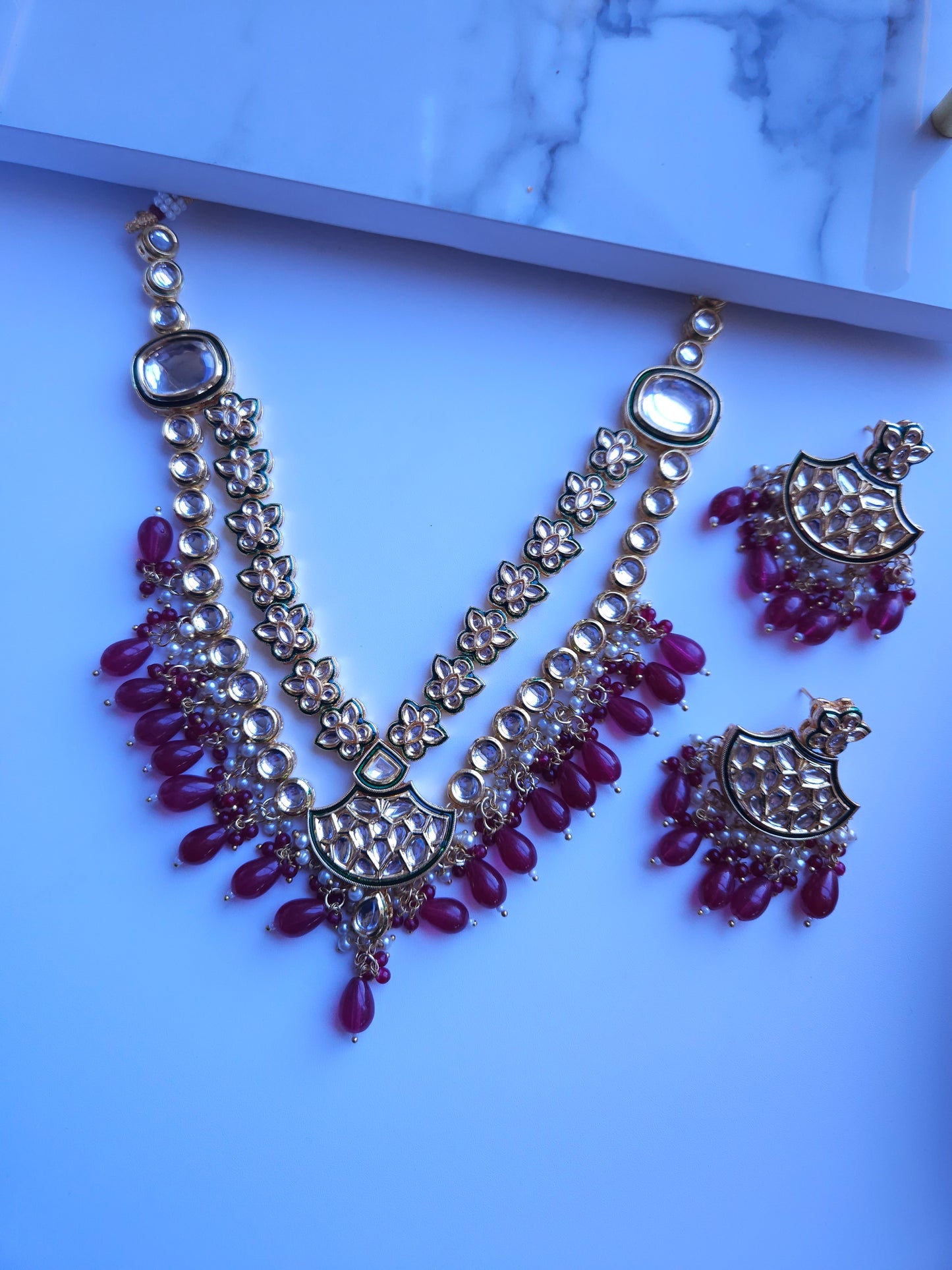 Arva kundan necklace set