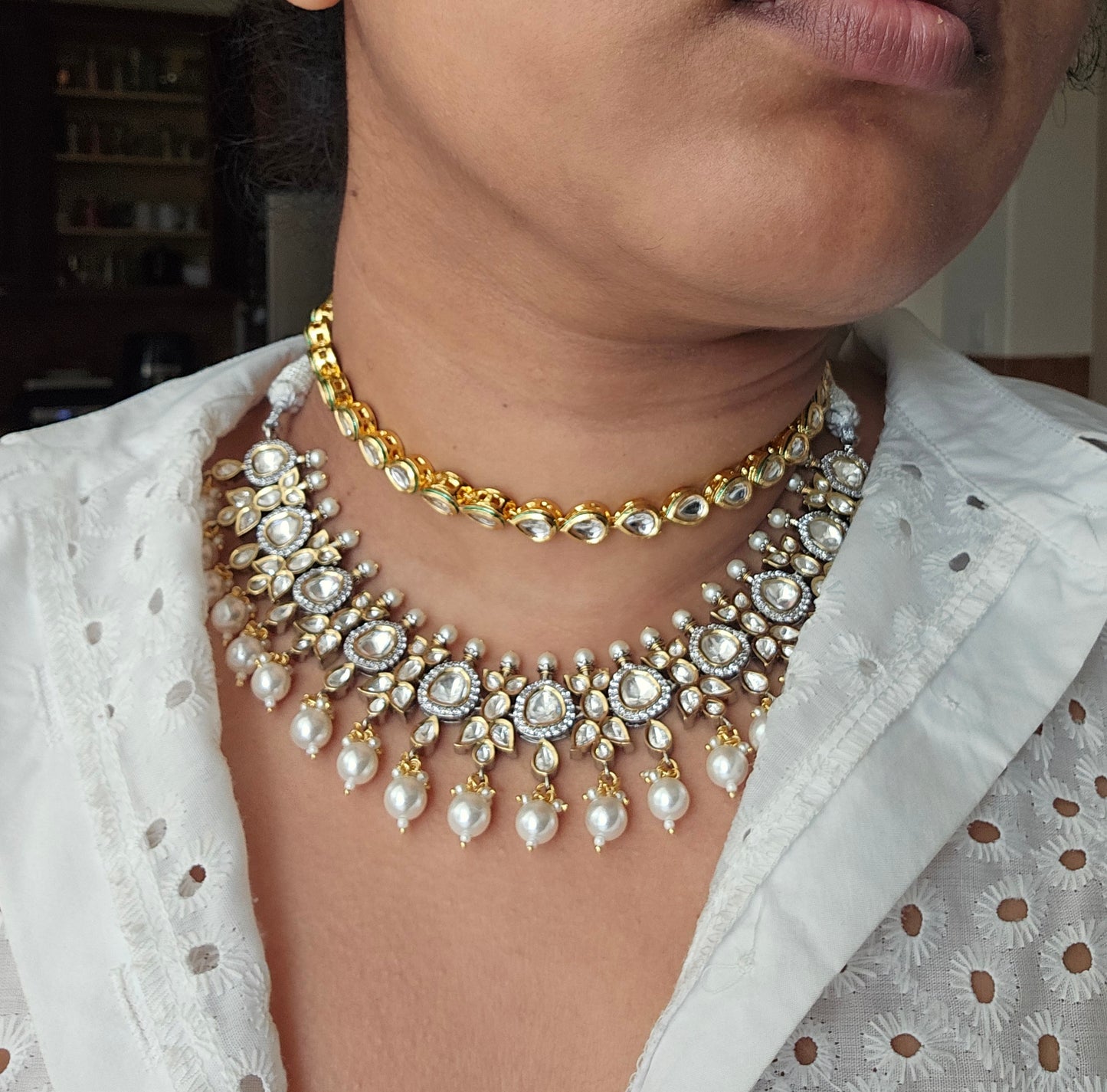 Arva kundan necklace set