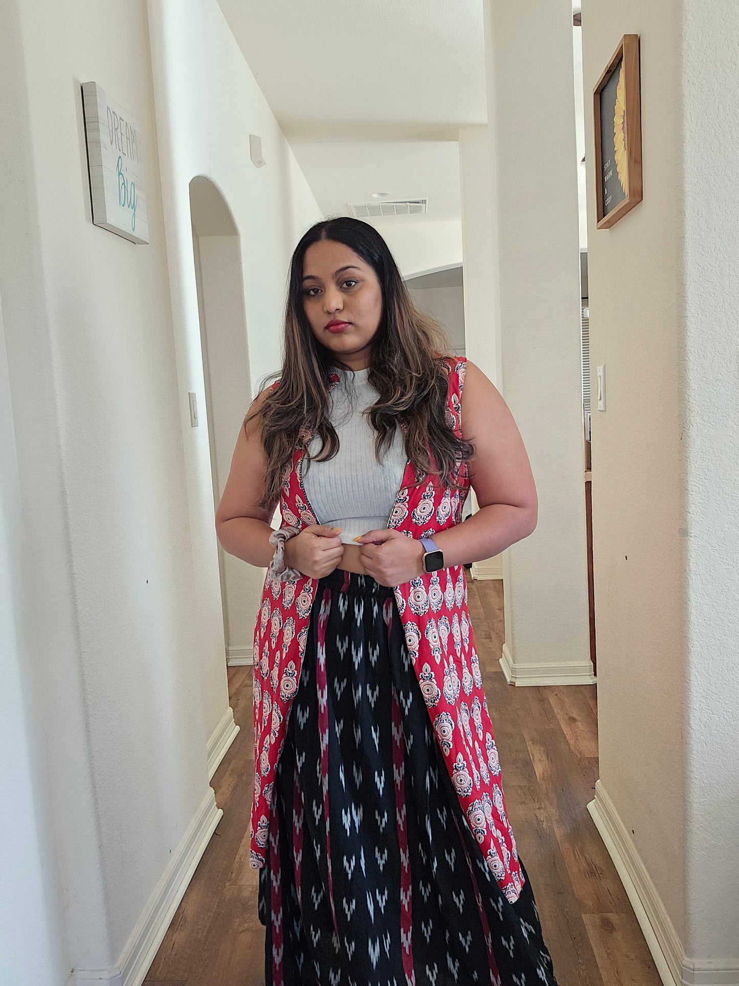 Adhiya reversible cotton jacket