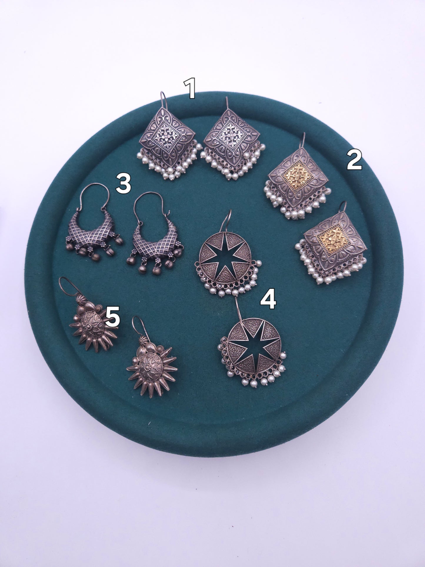 Aditya hook silver alike earrings collection