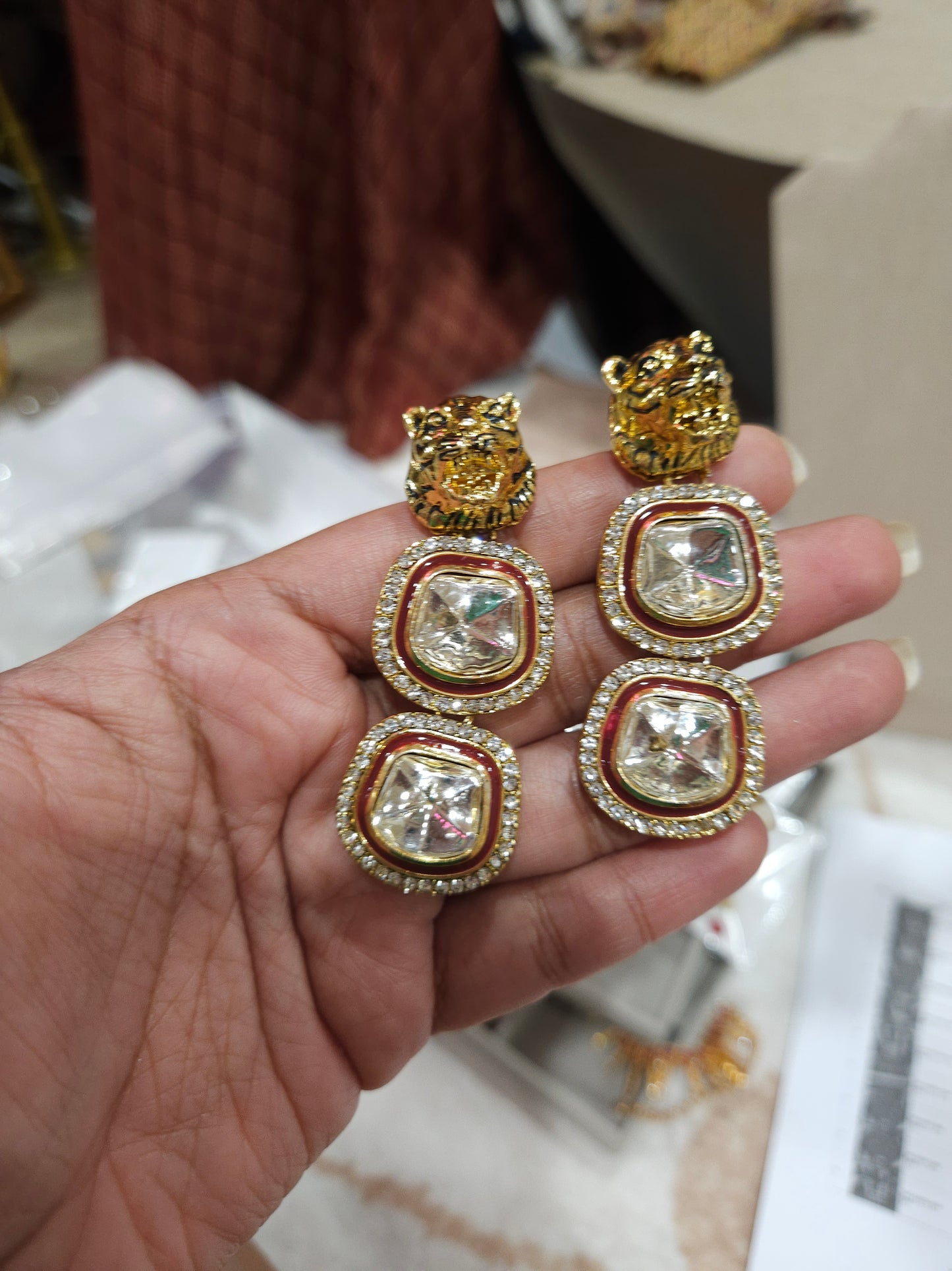 Hasika sabyasachi inspired contemporary earrings