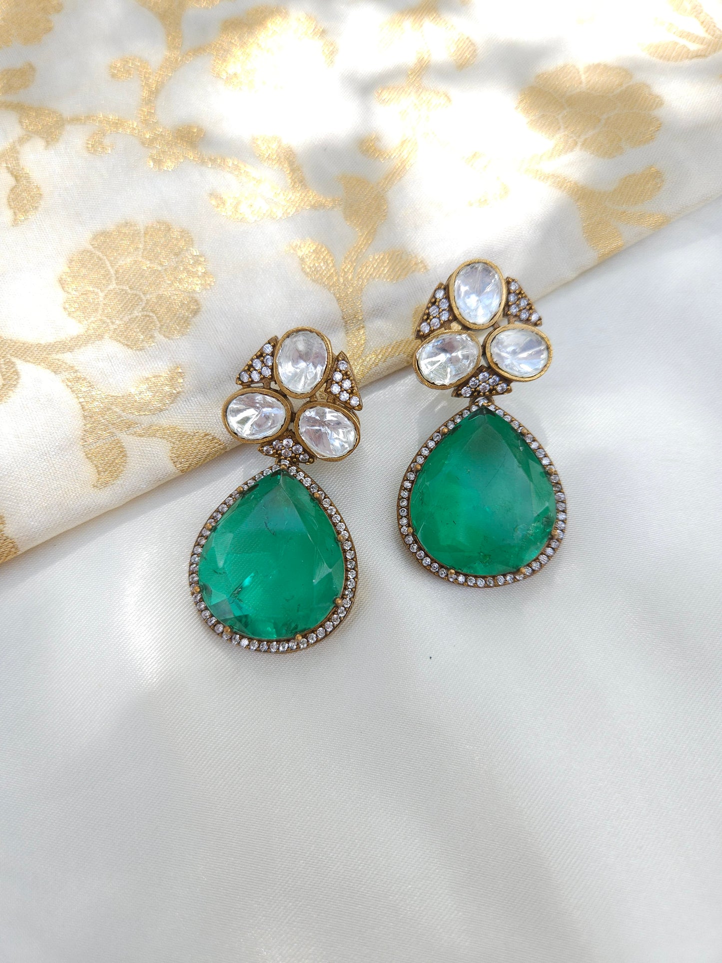 Ashmitha polki doublet earrings