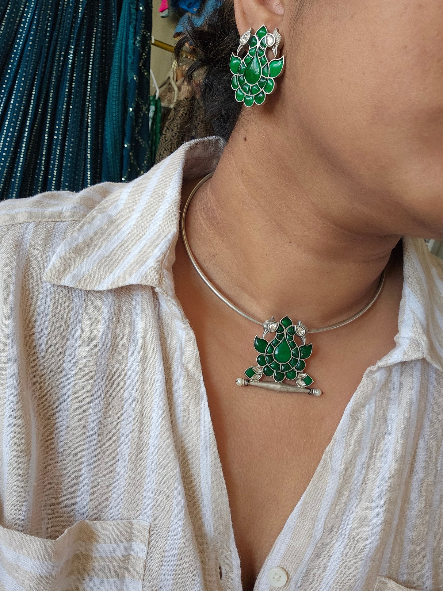 Achyutha hasli necklace set