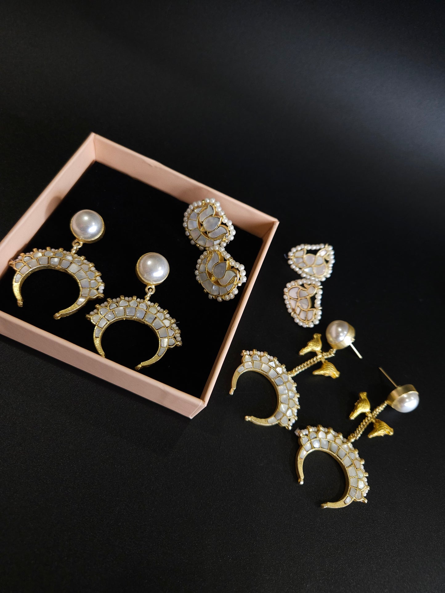 Contemporary MOP earrings