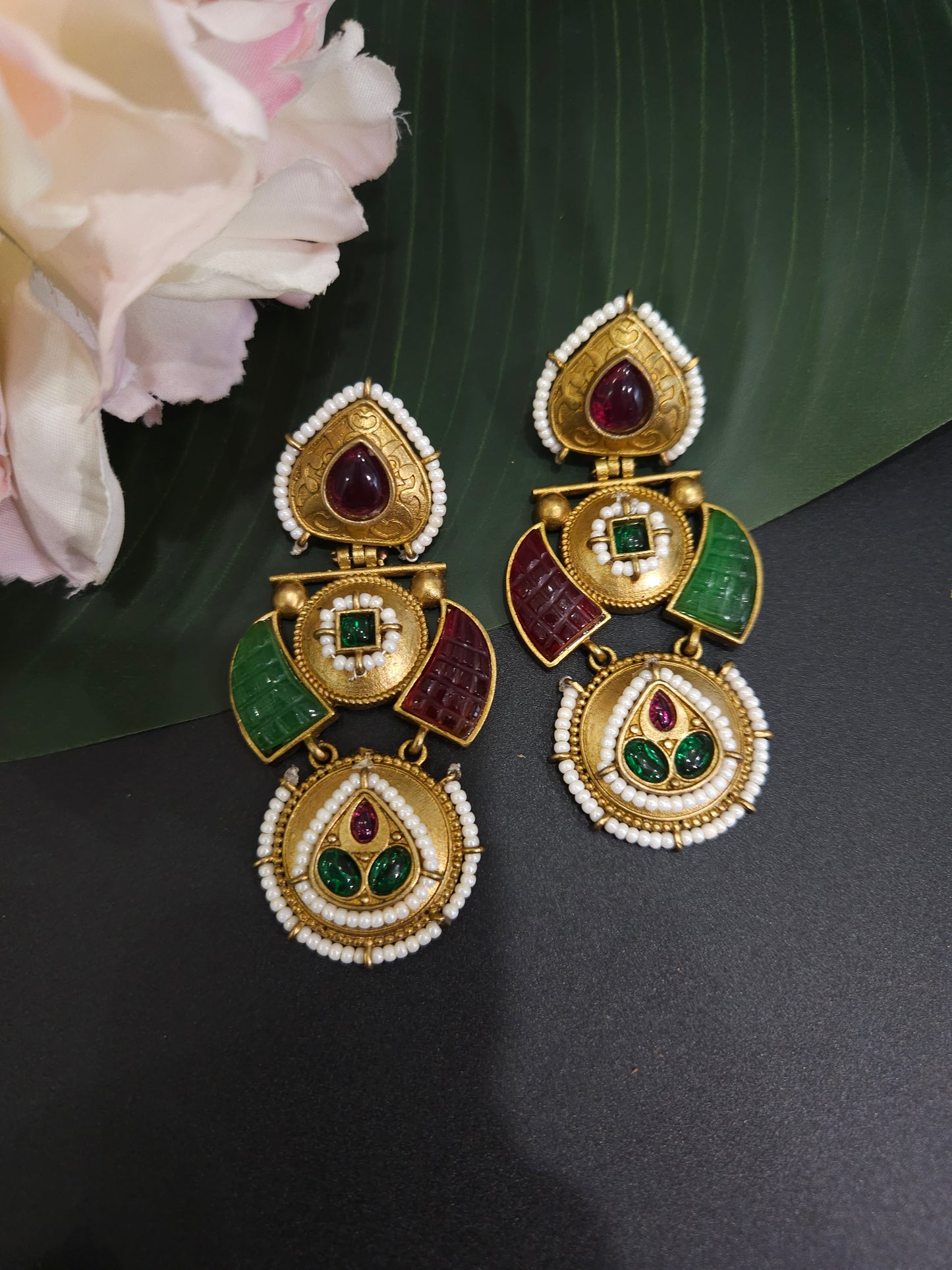 Adriana rajwadi polish earrings
