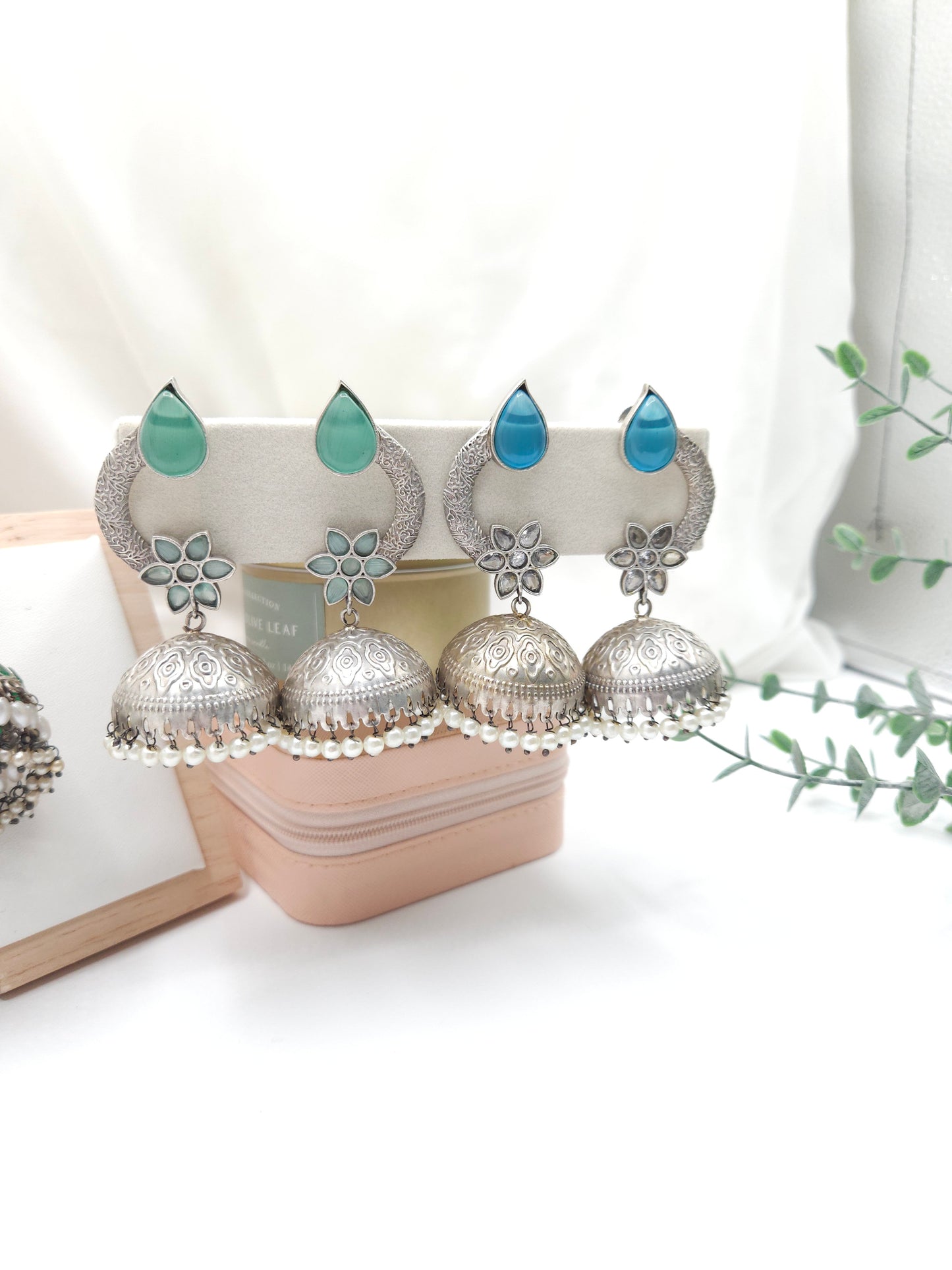 Anthara light weight jhumka earrings