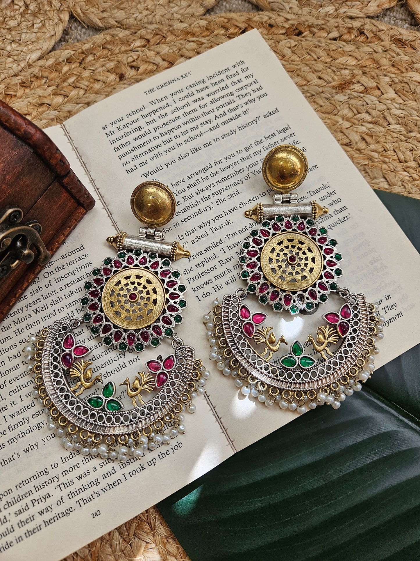 Anshu fusion dualtone earrings