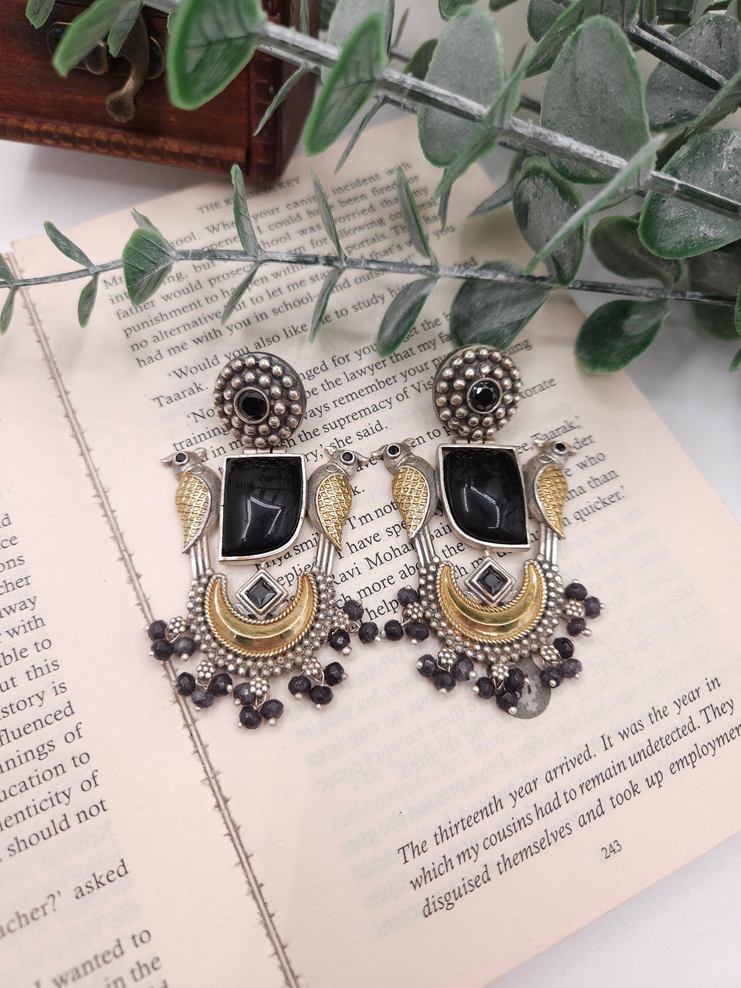 Anthara dualtone earrings