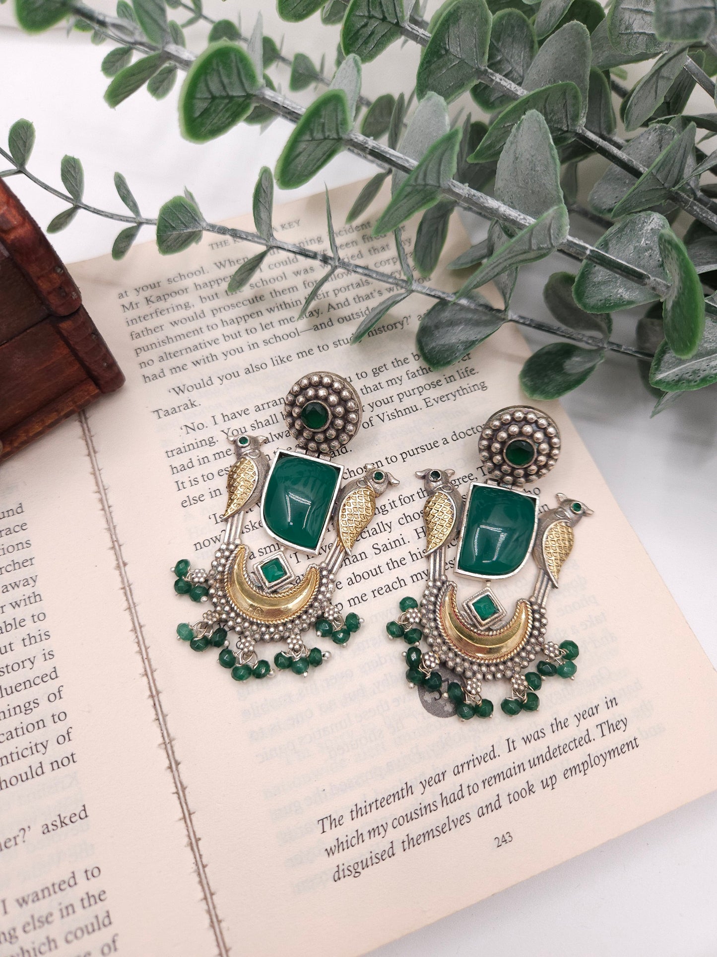 Anthara dualtone earrings