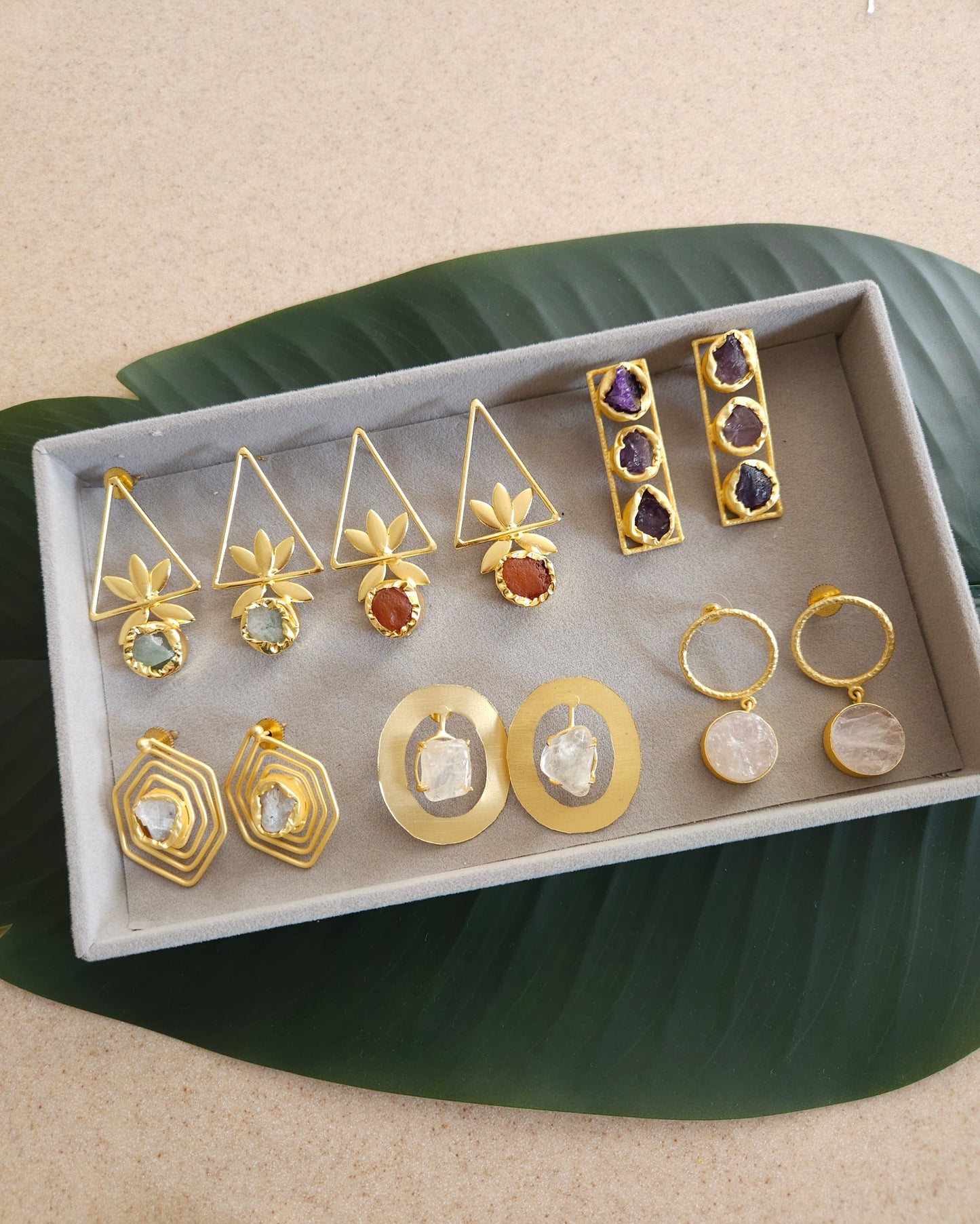 Contemporary earrings collection