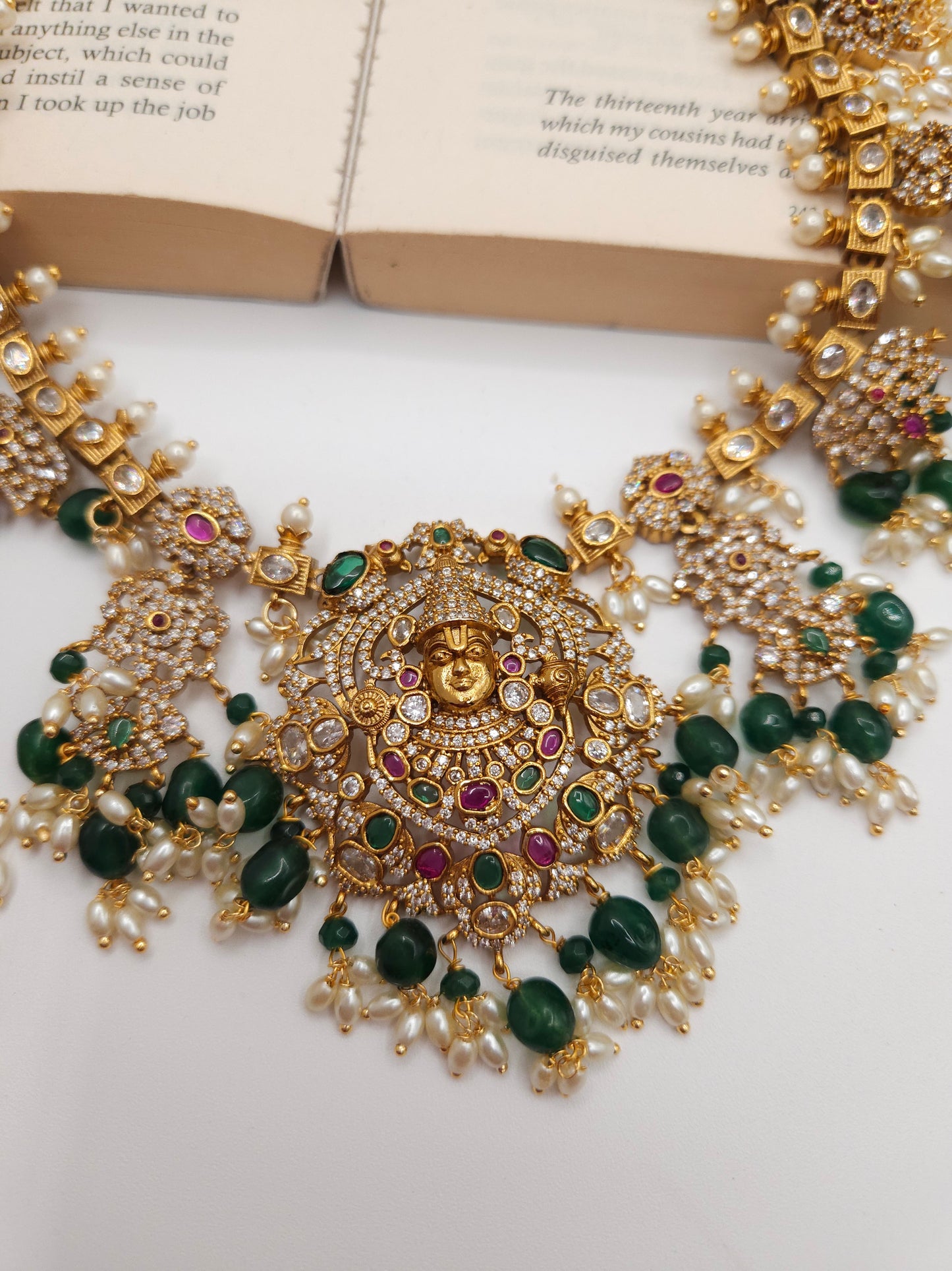 Sarya designer gold plated necklace set