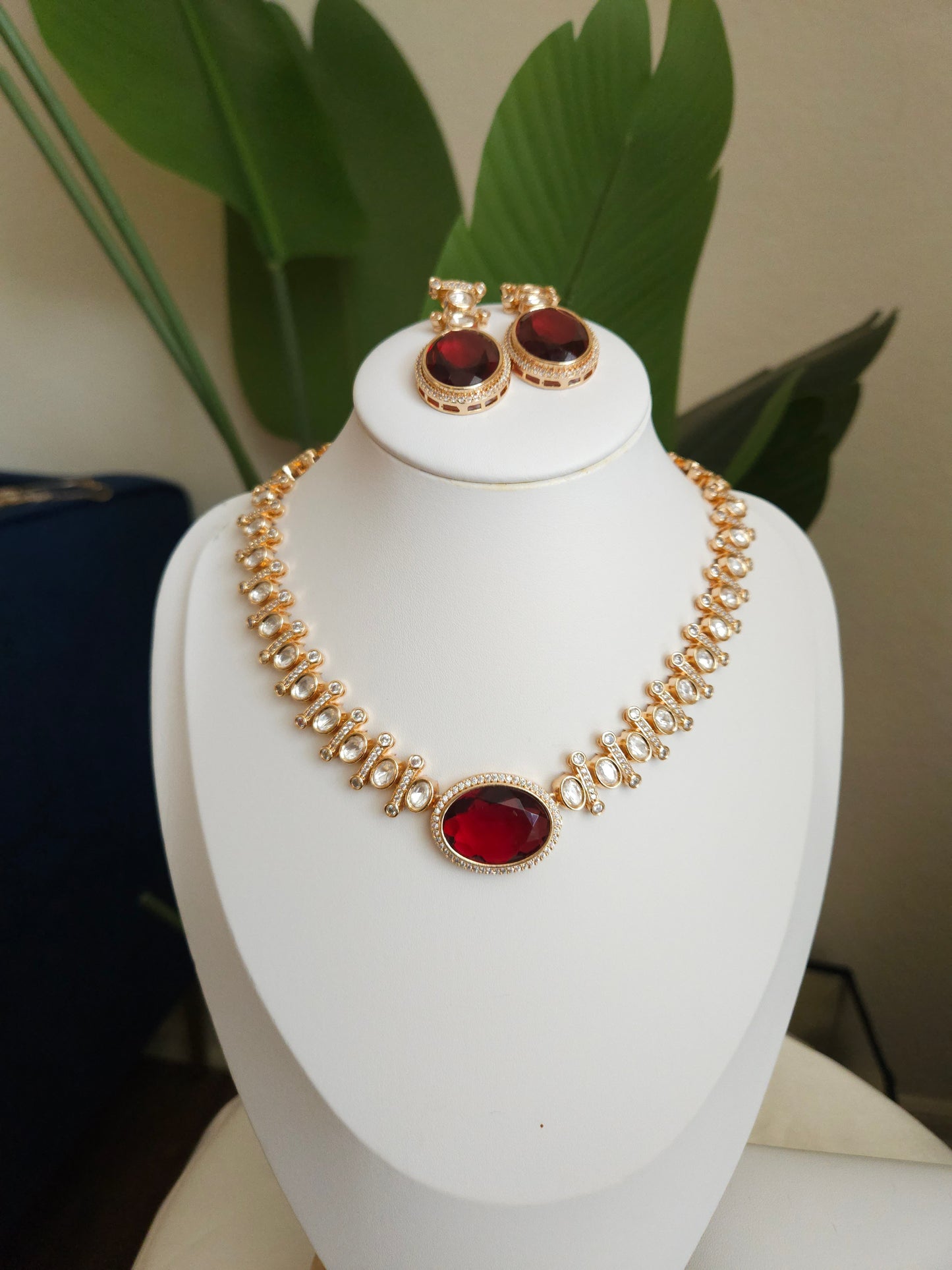Aanshi polki necklace set
