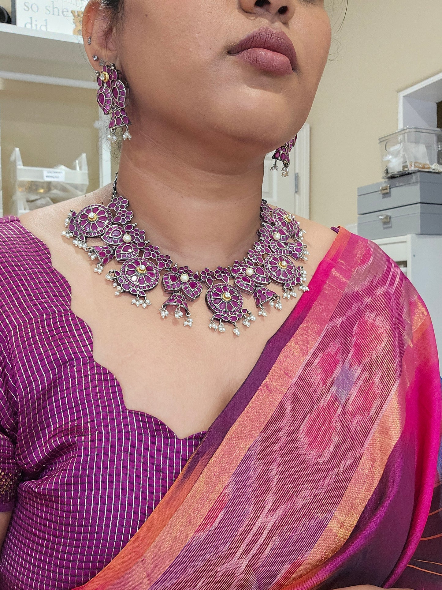 Aarna fusion handmade necklace set