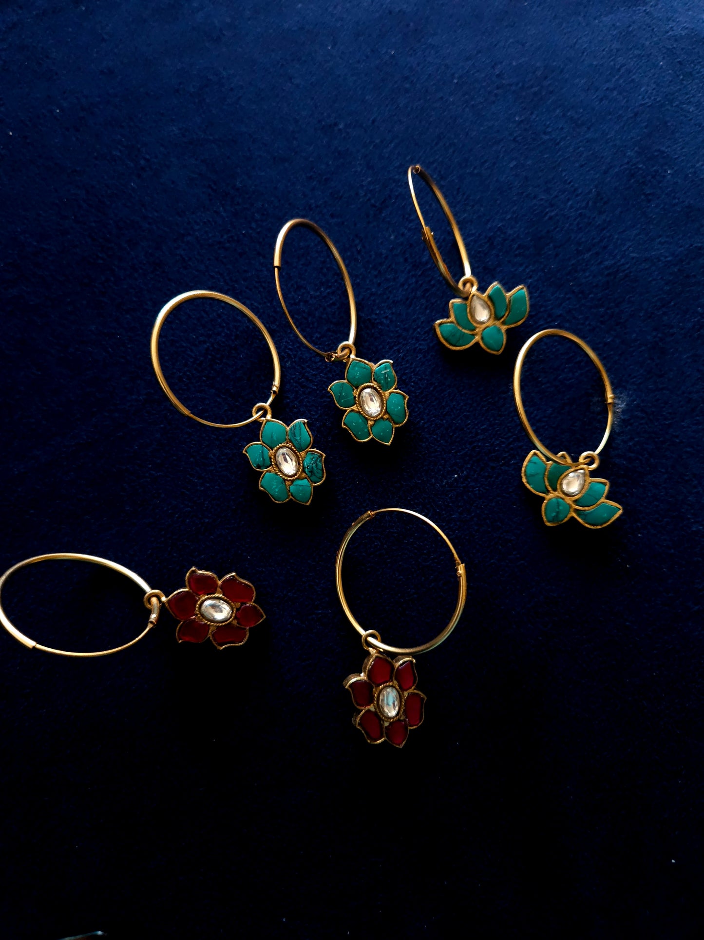 Aaria contemporary hoop earrings