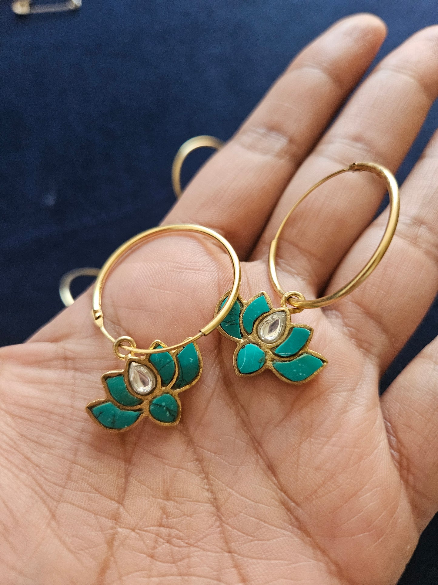 Aaria contemporary hoop earrings