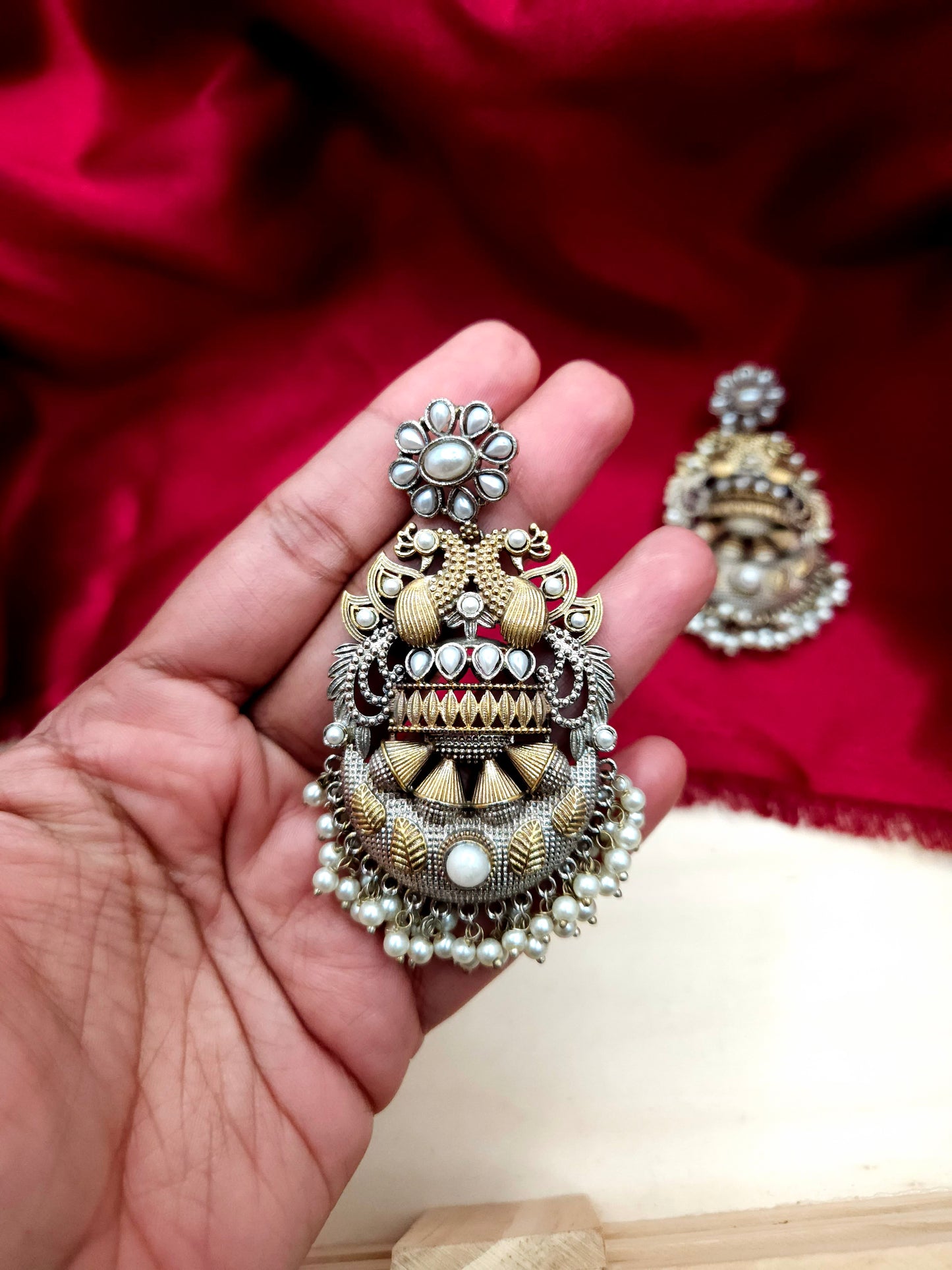 Anthara light weight dualtone earrings