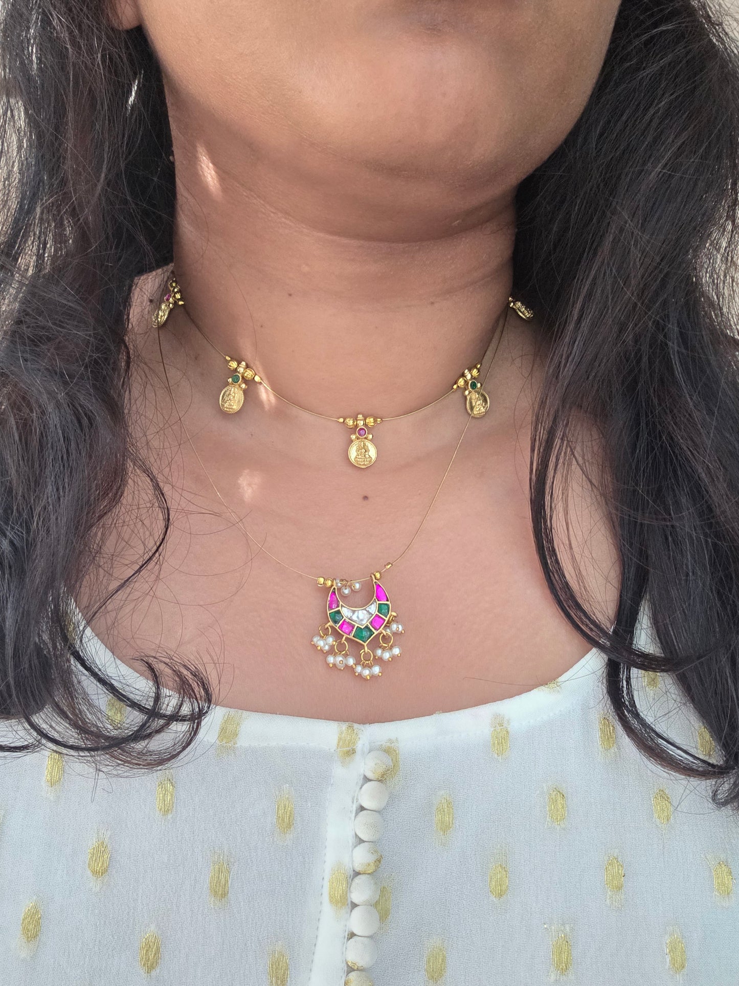 Lakshmi Goldplated invisible necklace