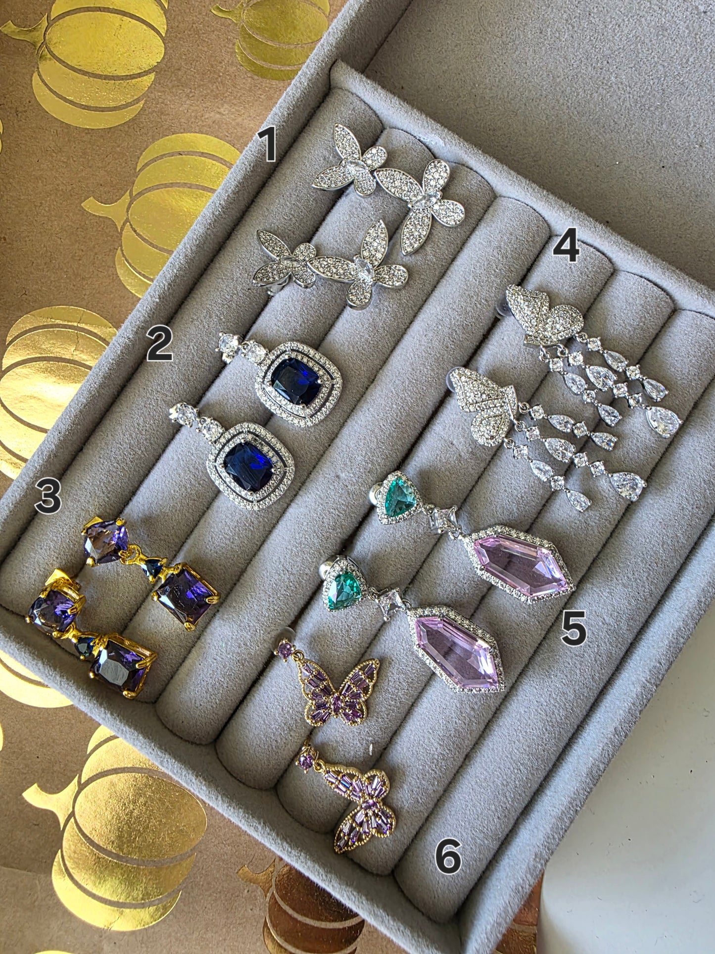 Ariana dainty CZ earrings