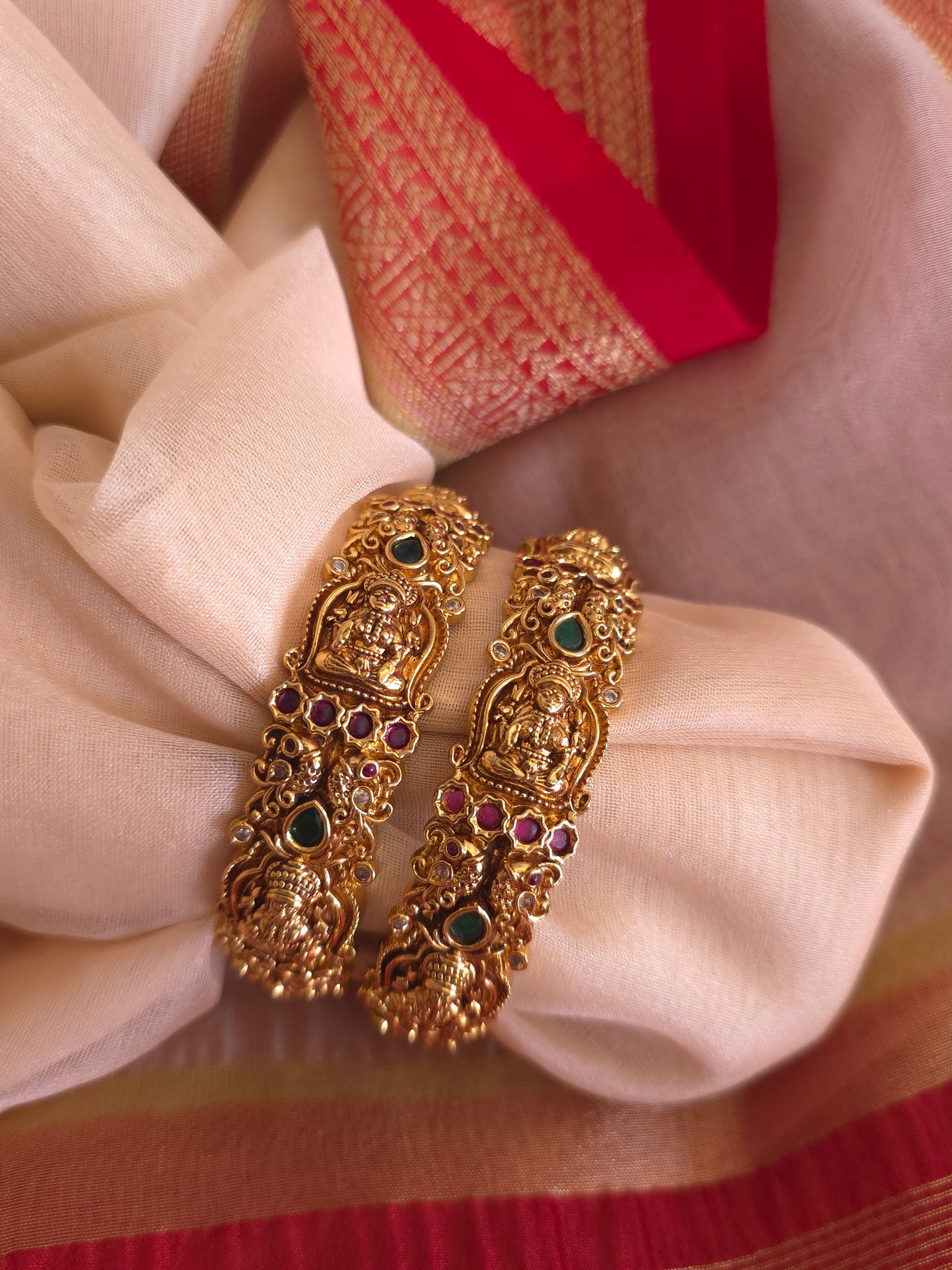 Nakshi antique Goldplated bangle(price for 1 bangle)