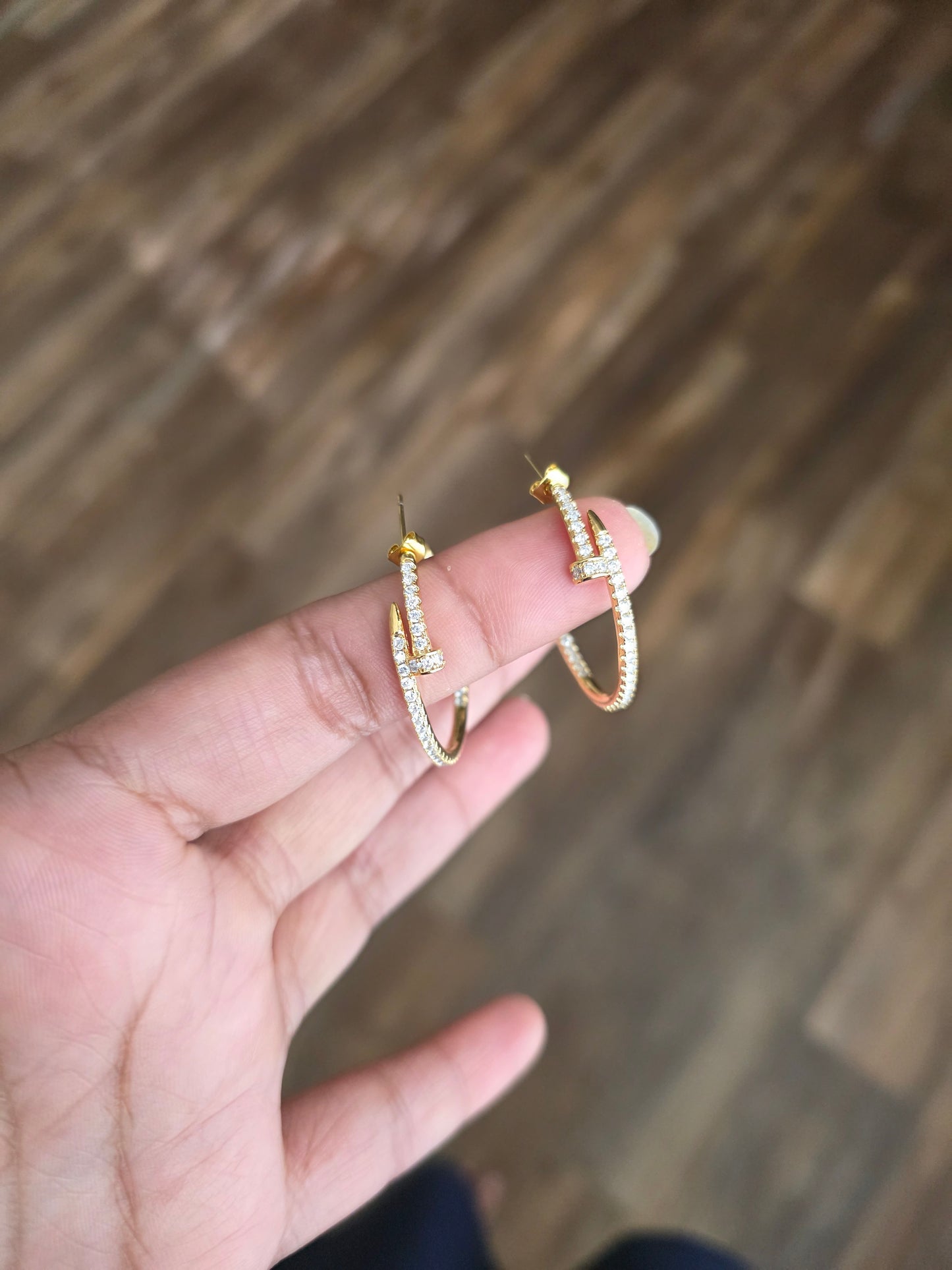 Ariana stainless contemporary hoop earrings collection