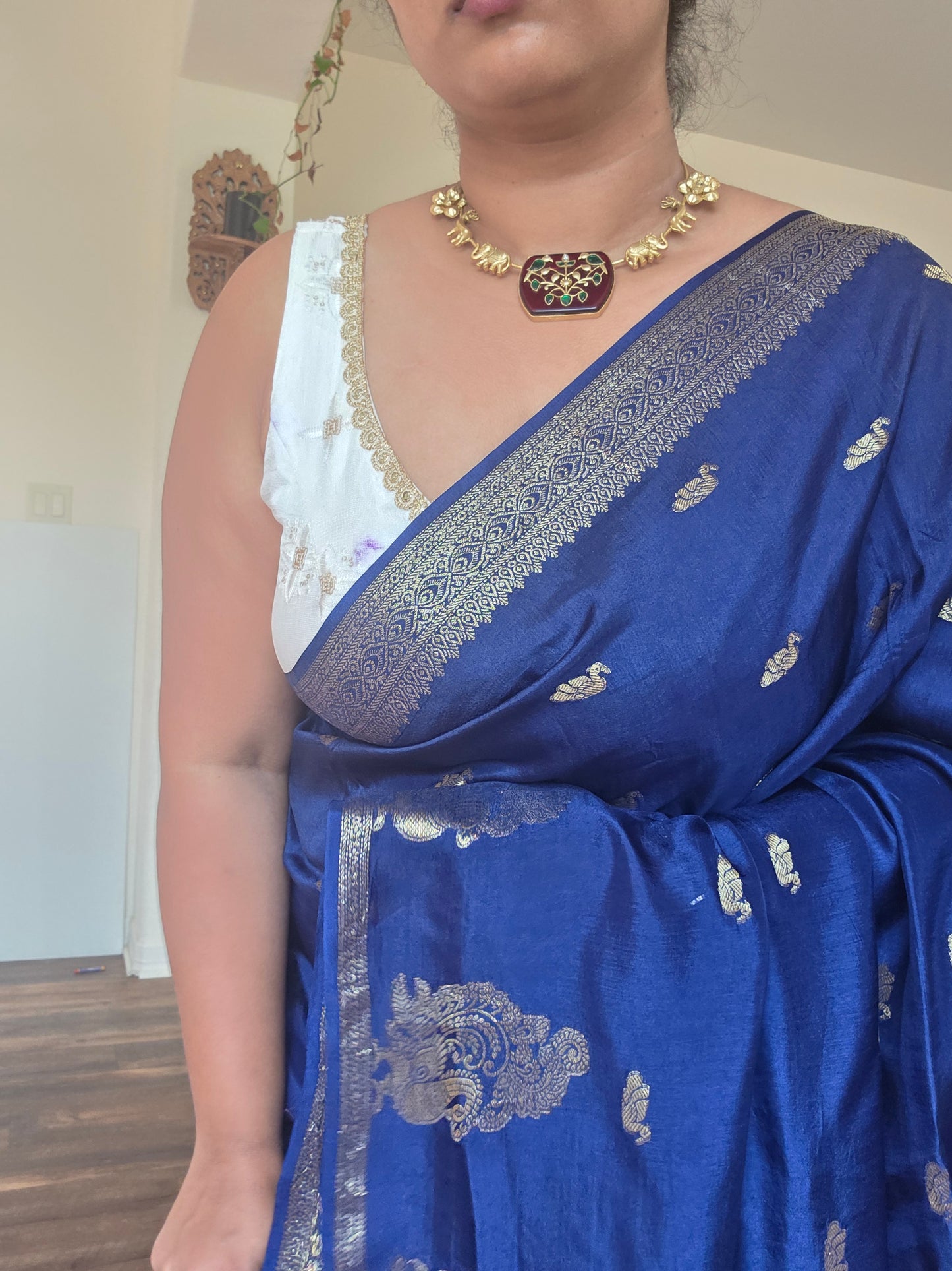 Victorian silk saree