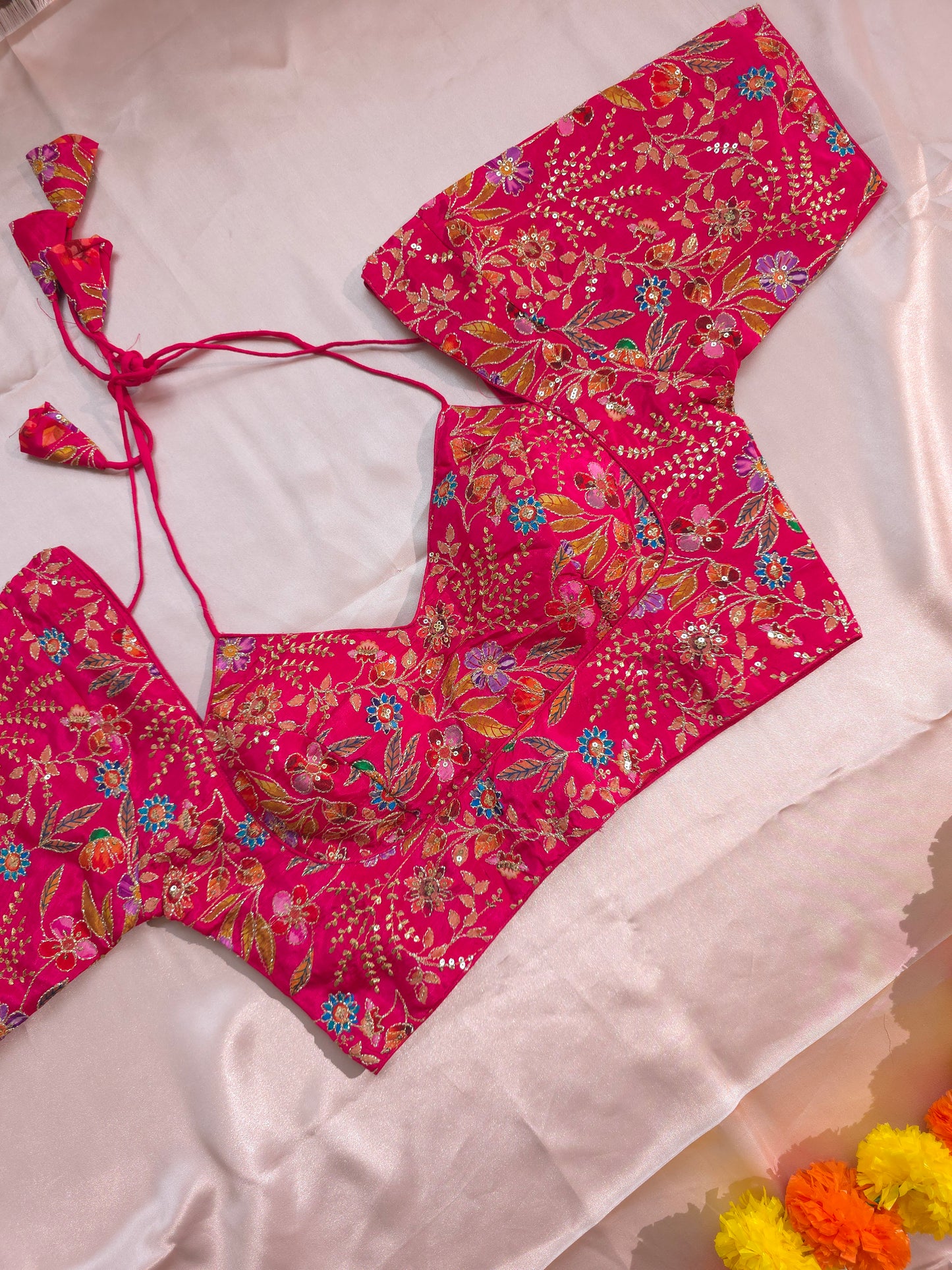 Crepe Viscose Halter Neck Blouse