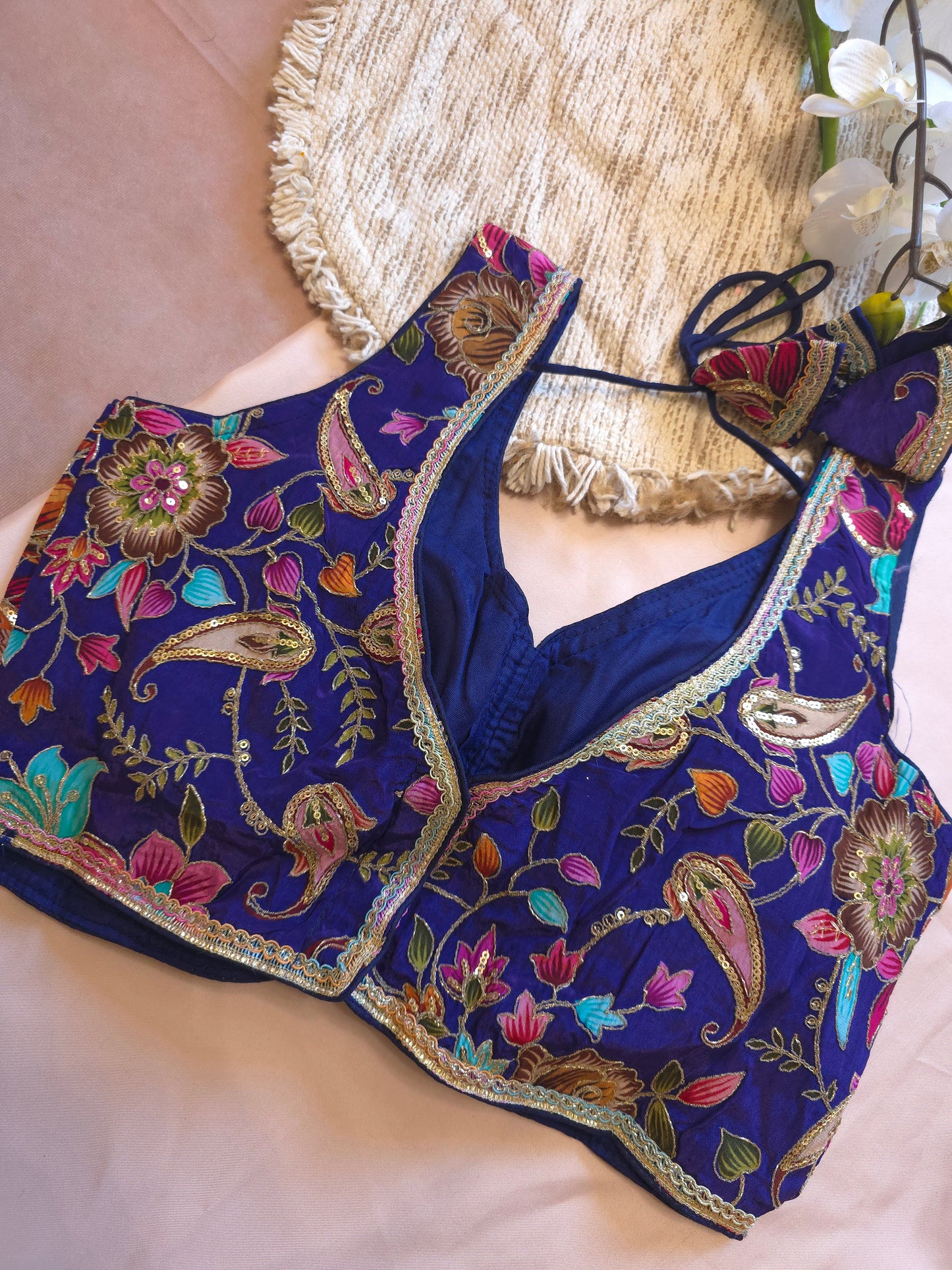 Crepe Viscose embroidered Blouse