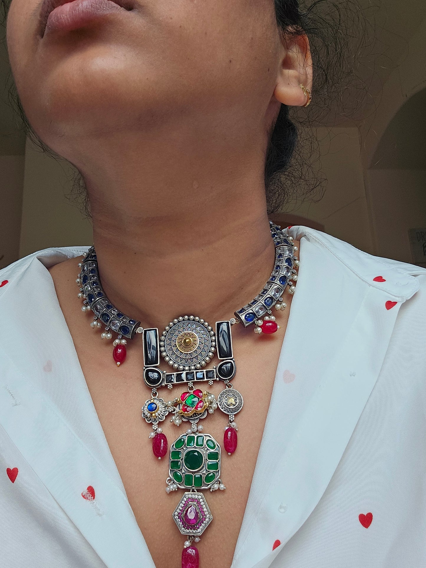 Akanksha fusion necklace set