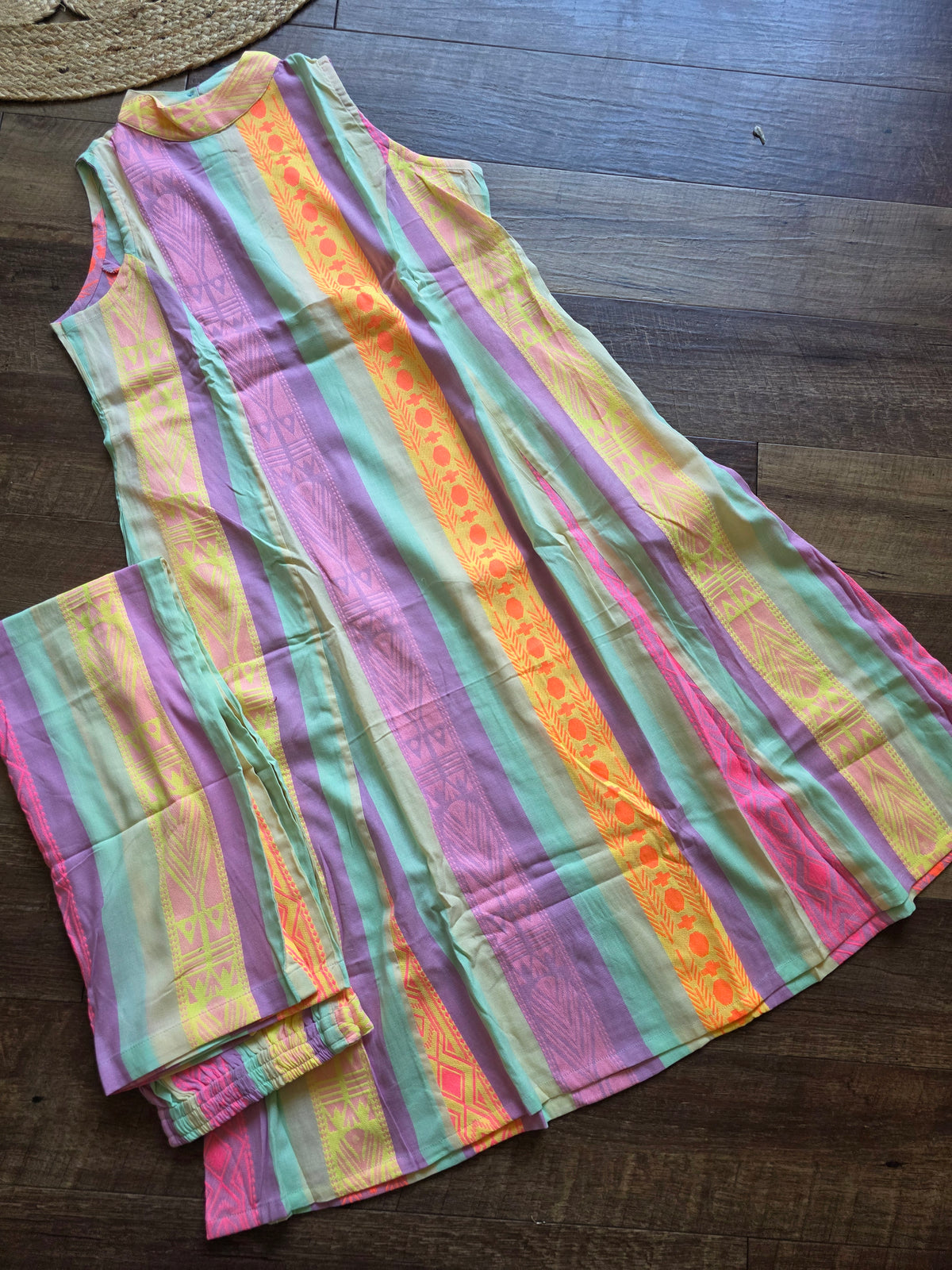 Pastel Khadi Cotton Co-ord Set – Timeless Elegance with a Modern Twist