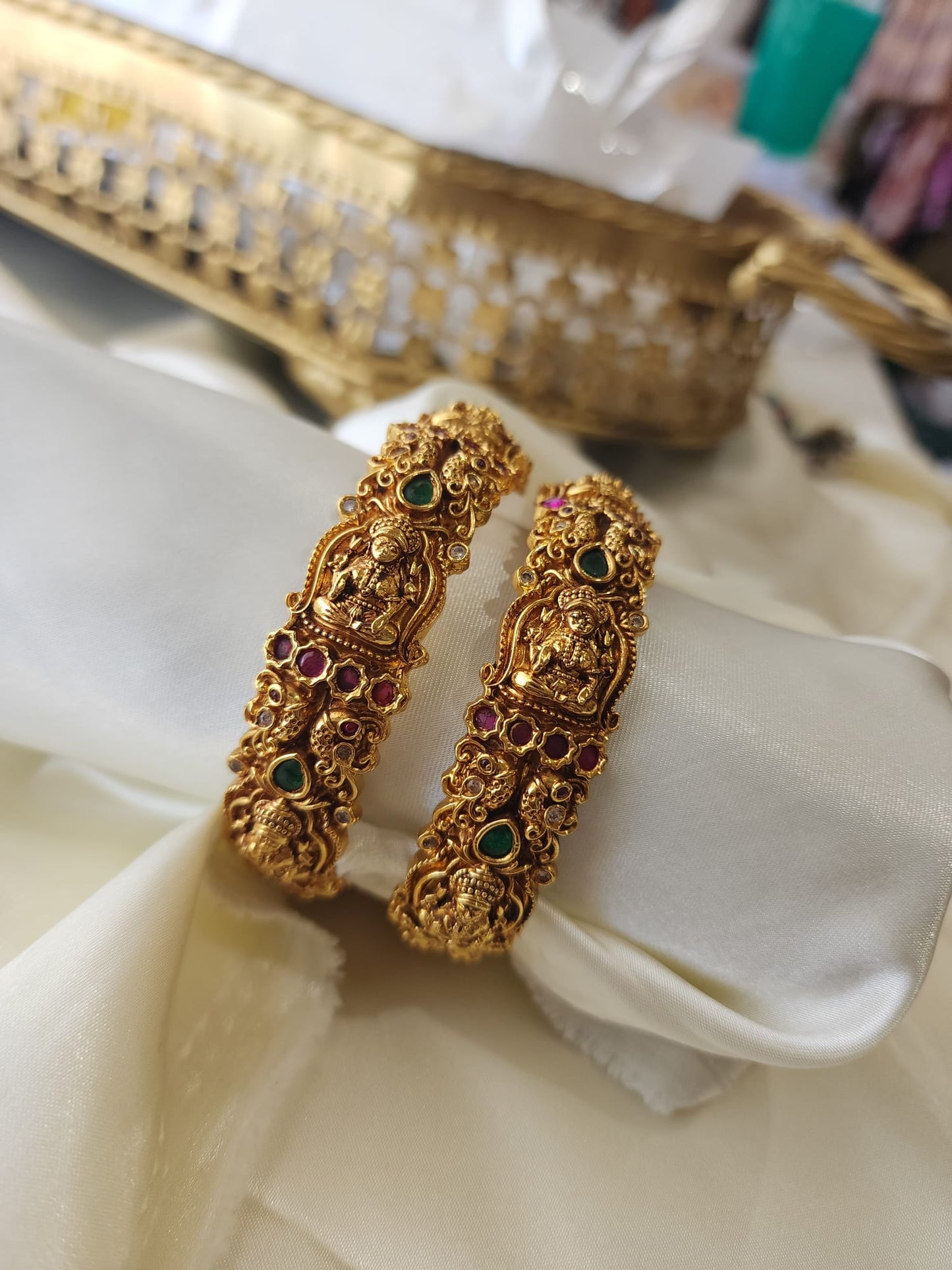 Nakshi antique Goldplated bangle(price for 1 bangle)