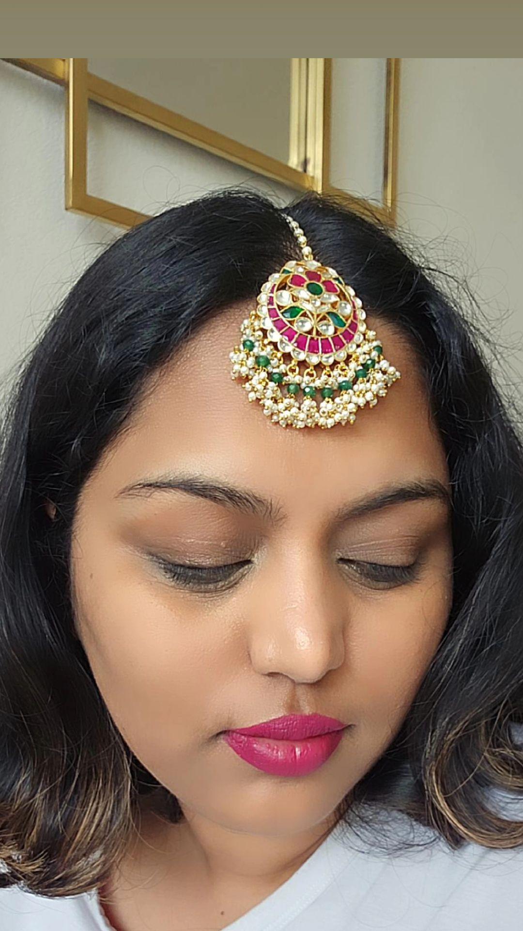 Maang tikka pachi kundan