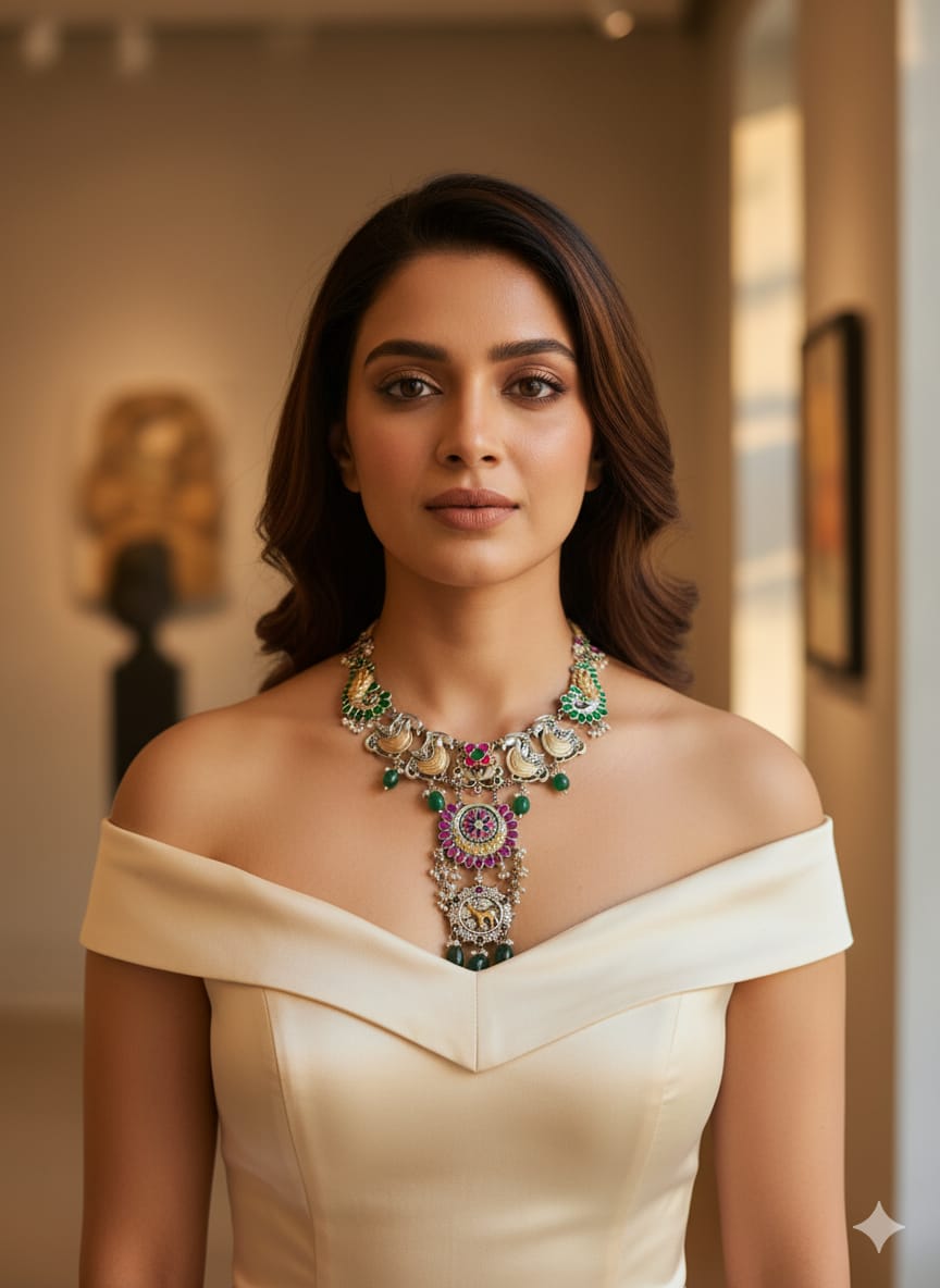 Akanksha fusion necklace set