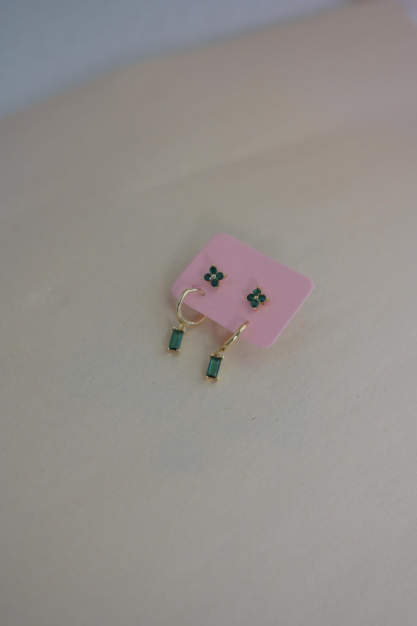 Small stud stainless steel earrings set