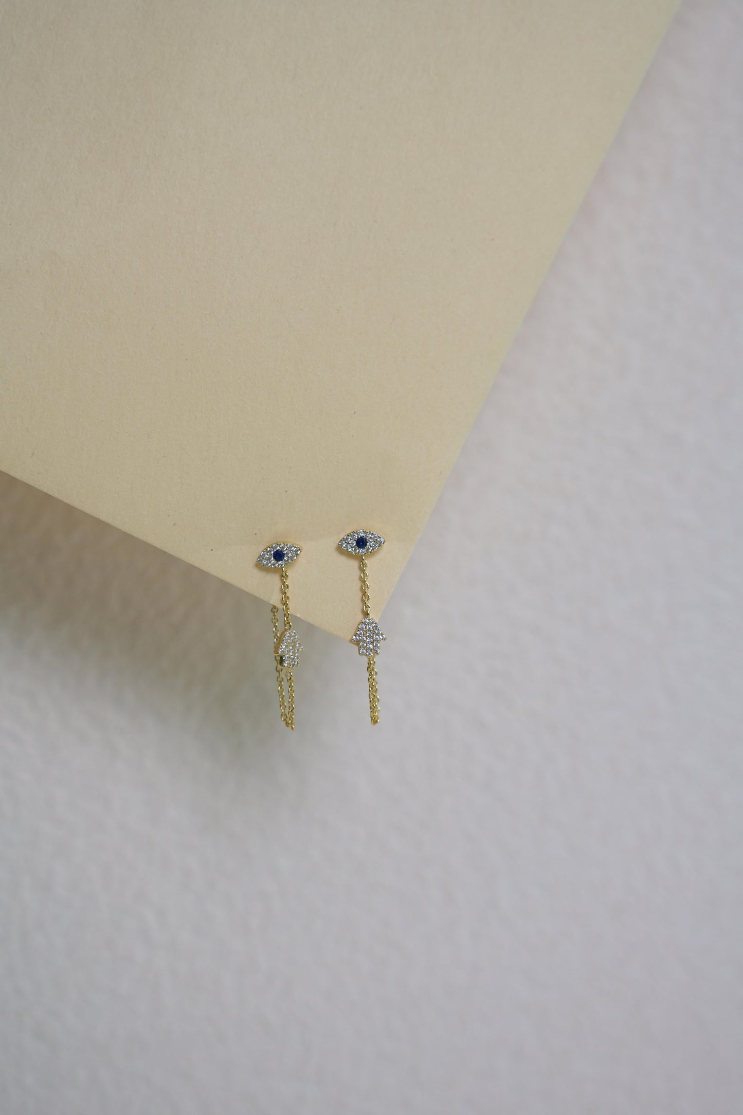 Evil eye 925 silver earrings