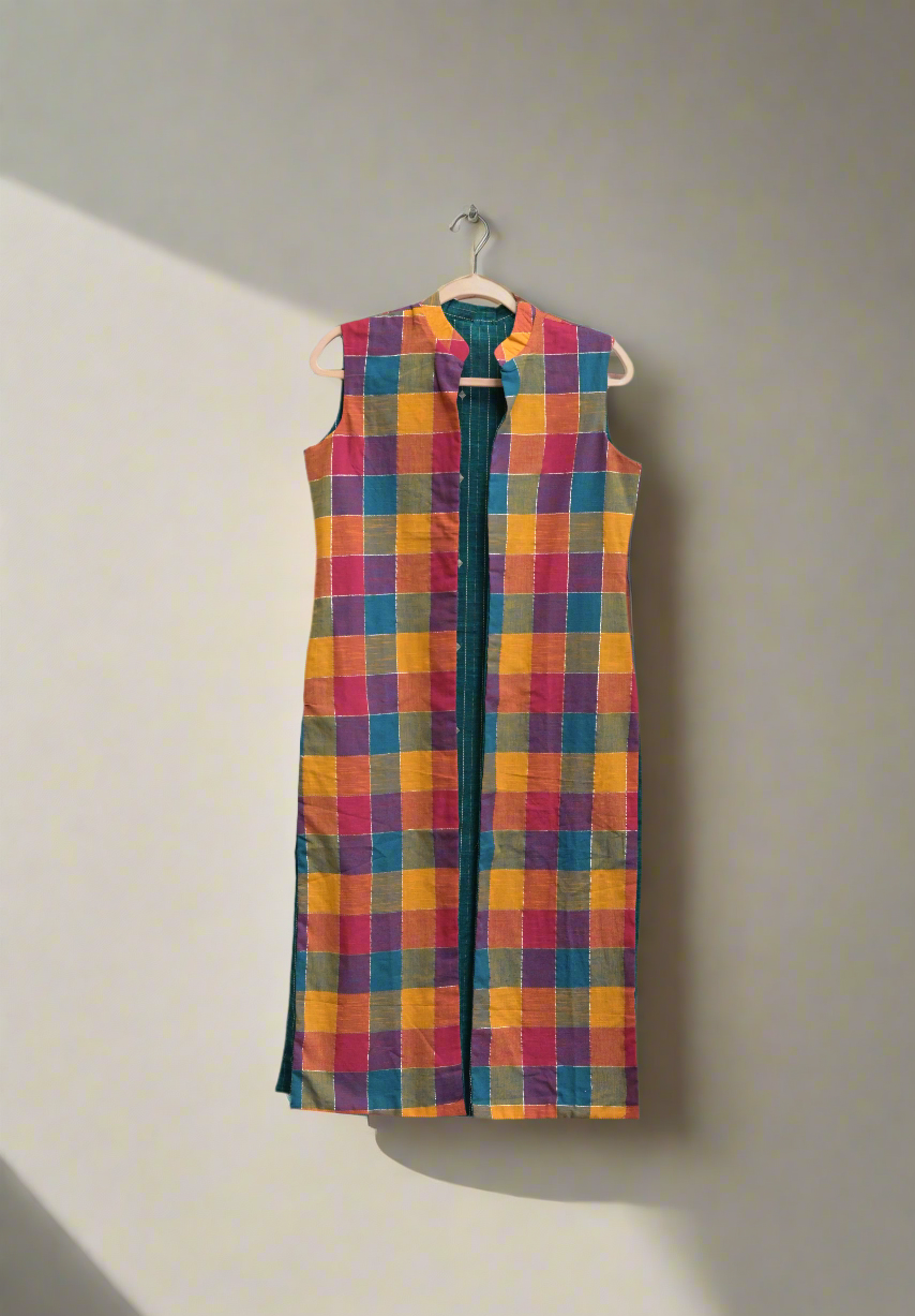 Adhiya reversible cotton jacket