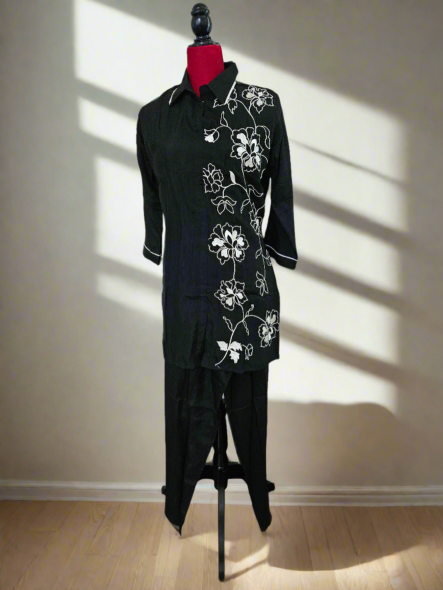 Anika Muslin embroidered cord set