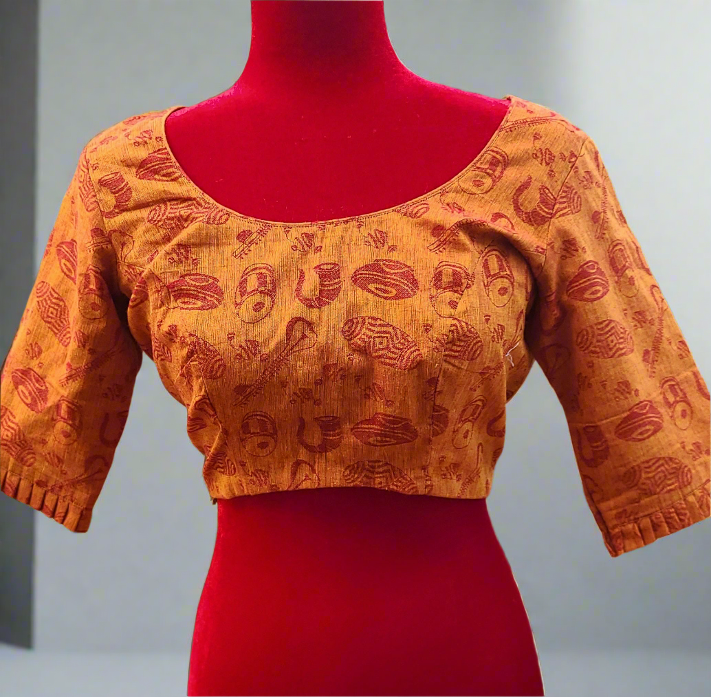 Kalamkari cotton blouse
