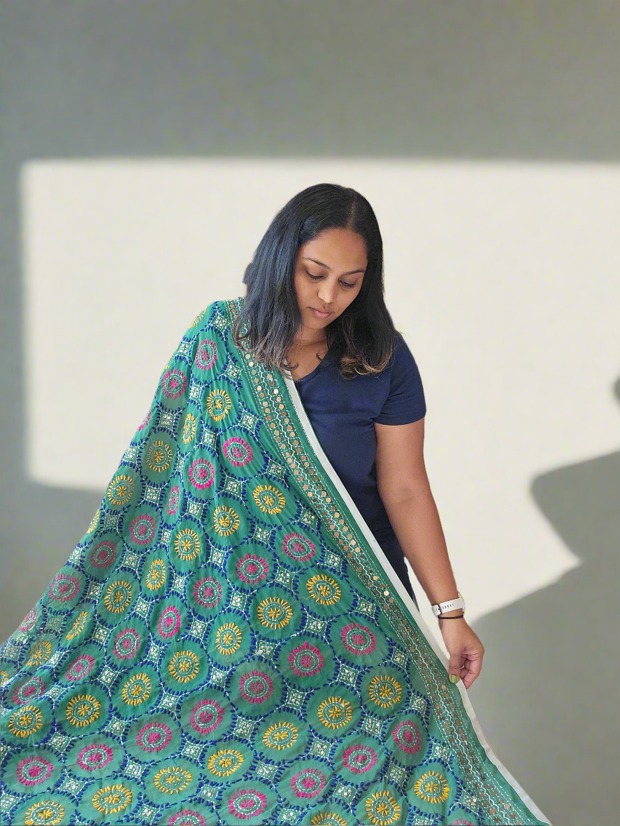 Georgette Phulkari Dupatta