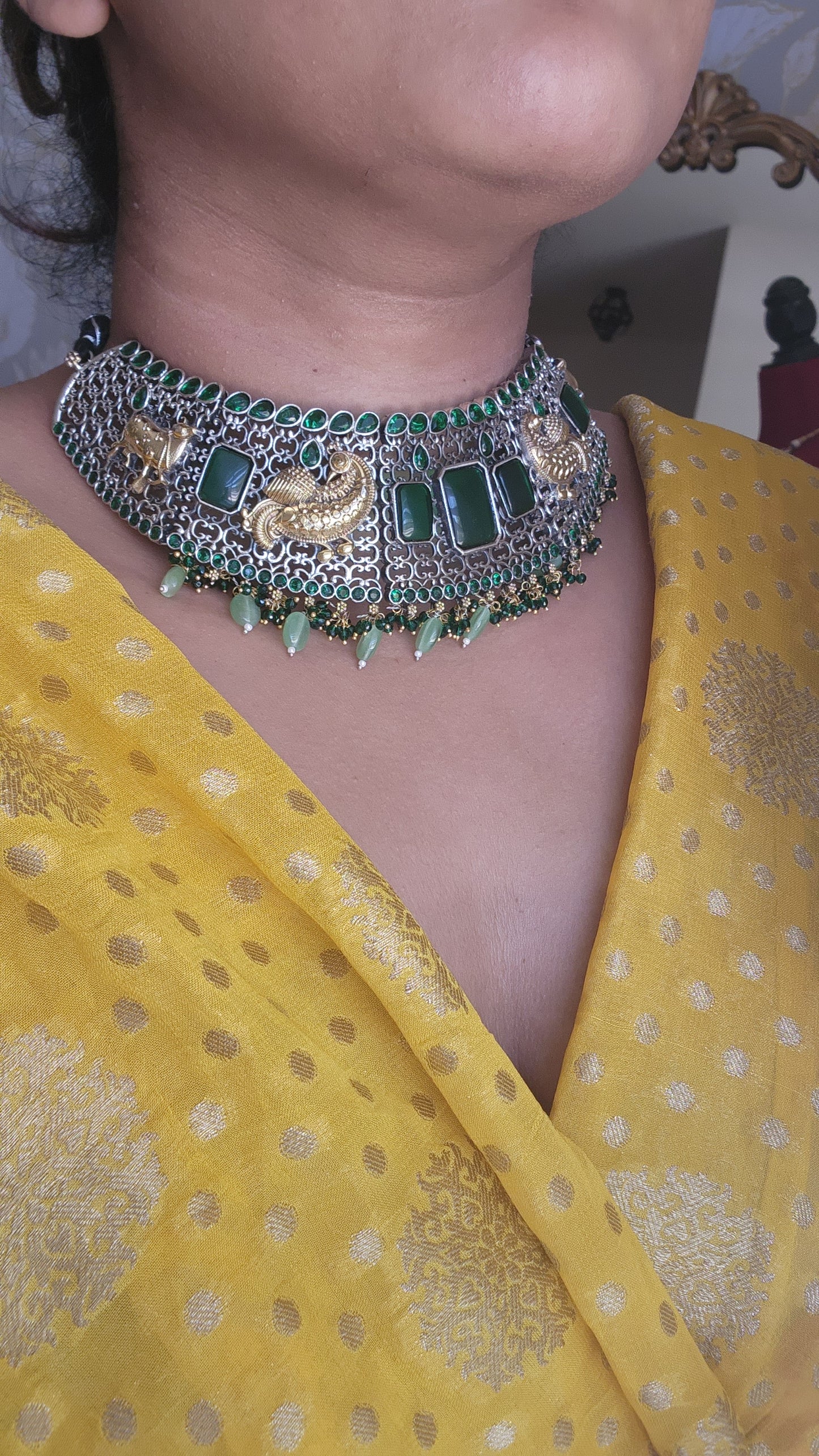 Achyutha fusion necklace set