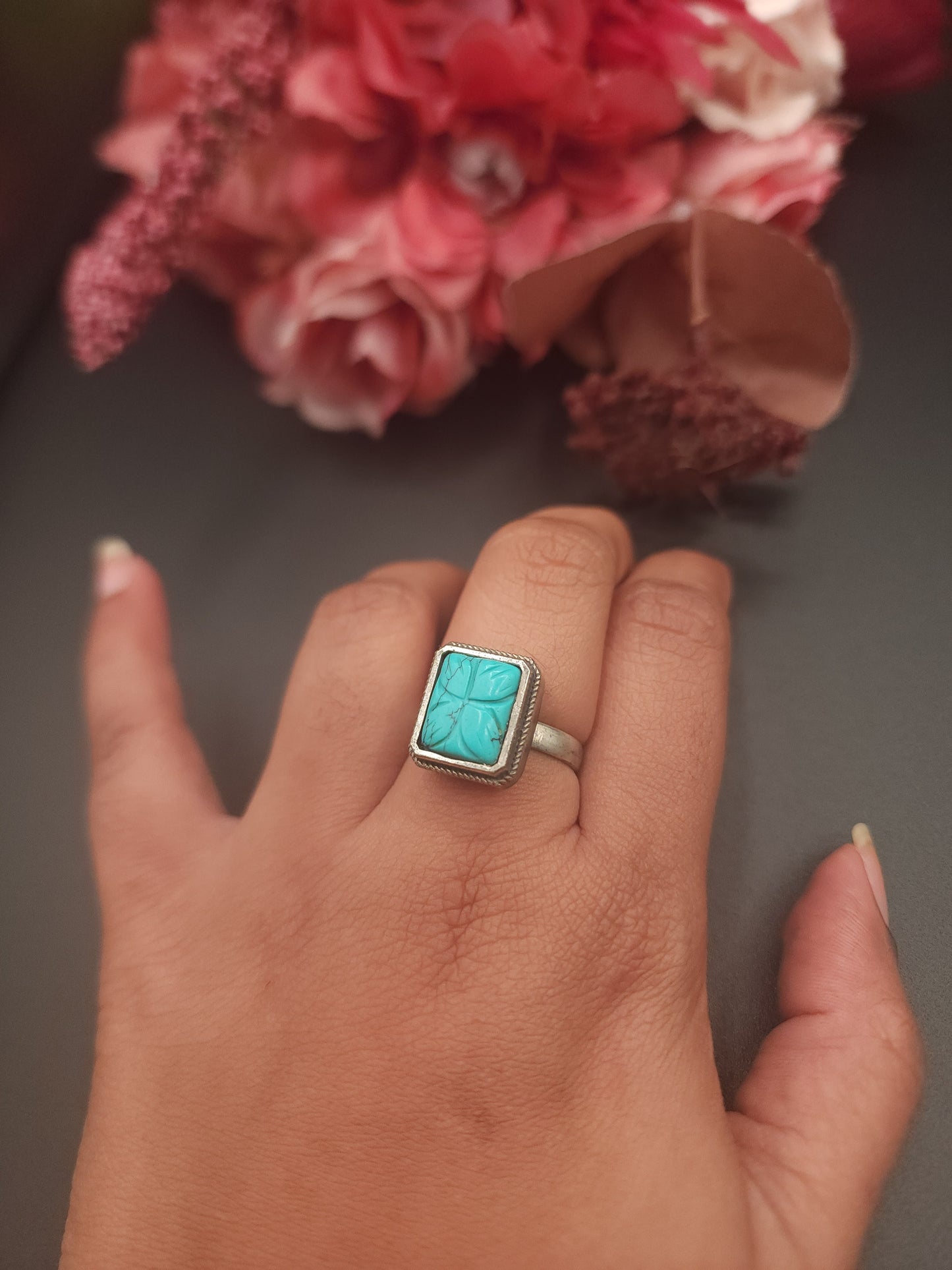 Kranthi silver alike ring