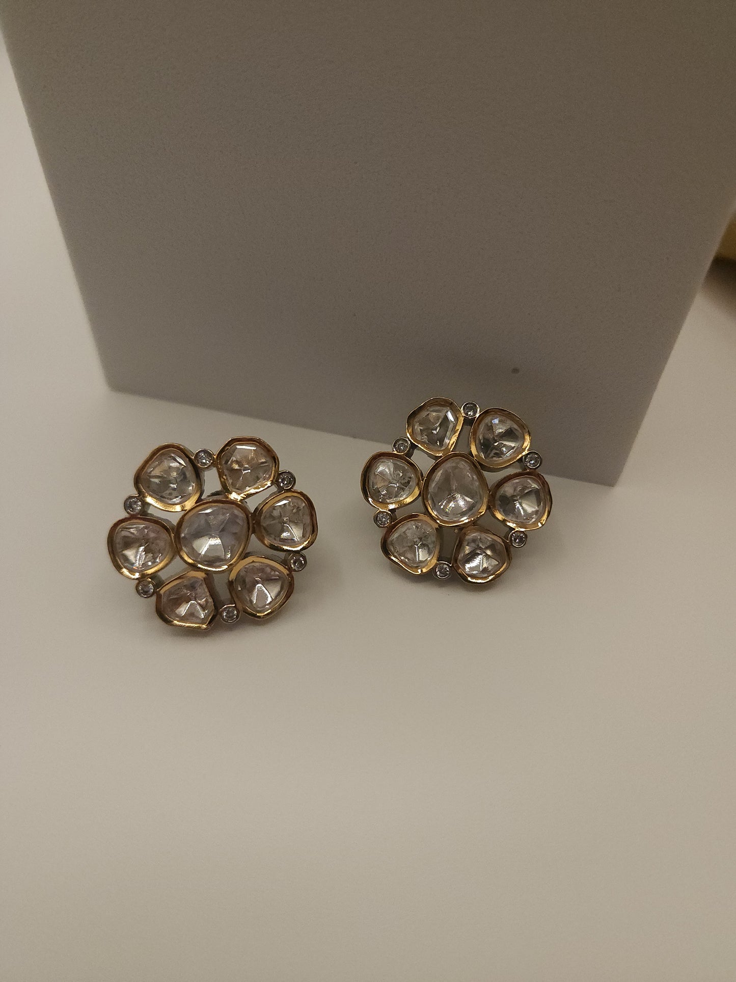 Aksha polki kundan earrings