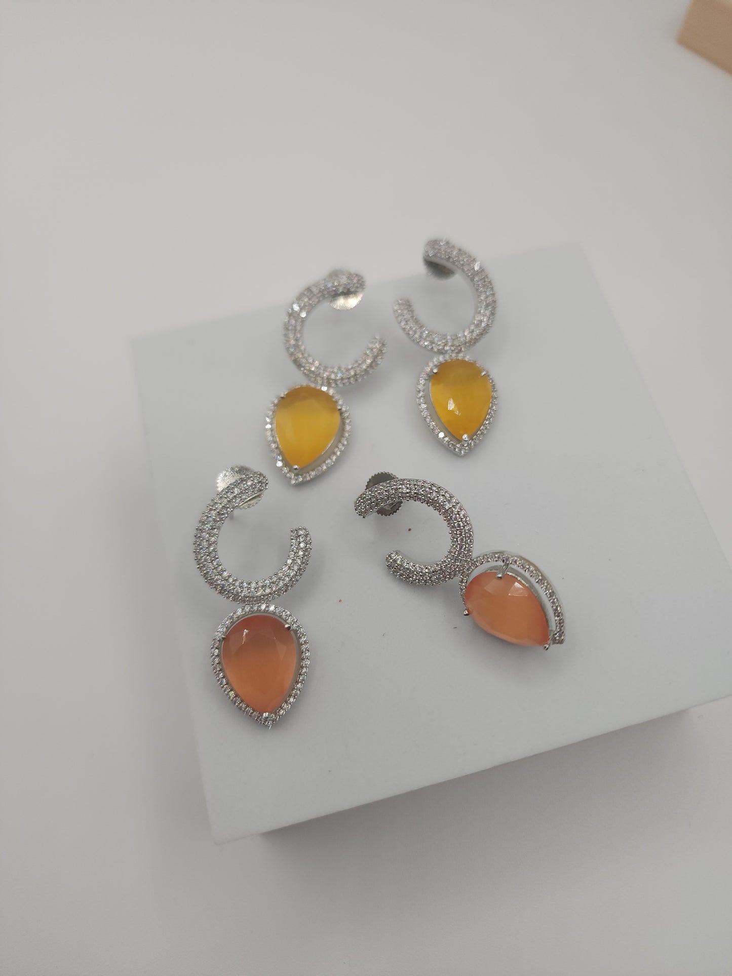 Aria Chandbali CZ earrings