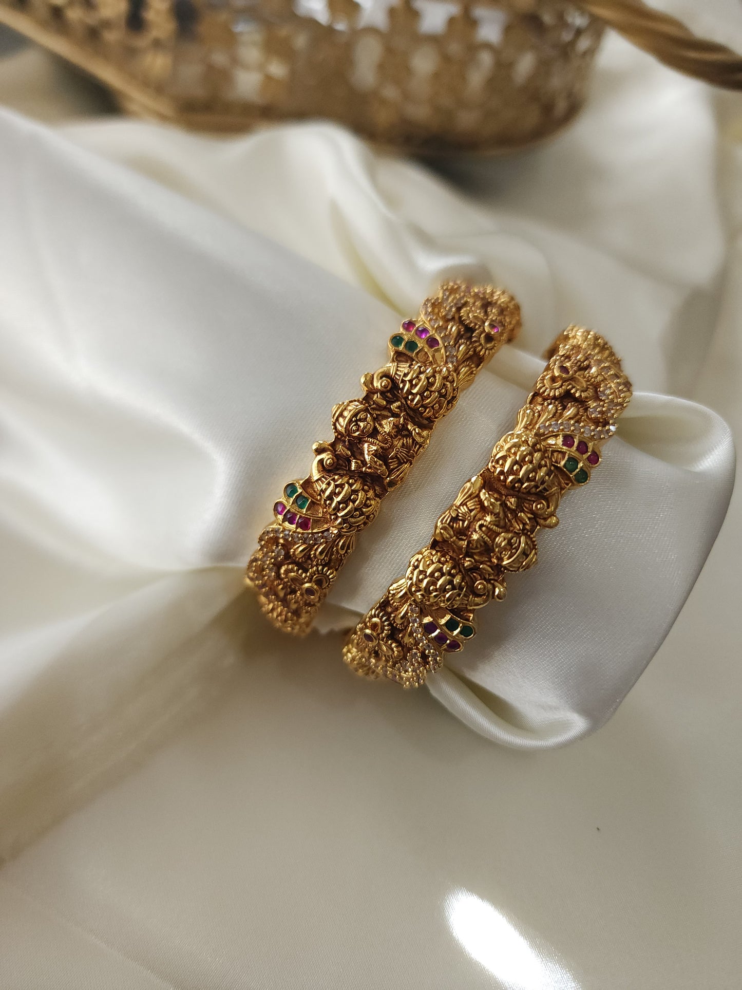 Nakshi antique Goldplated bangles