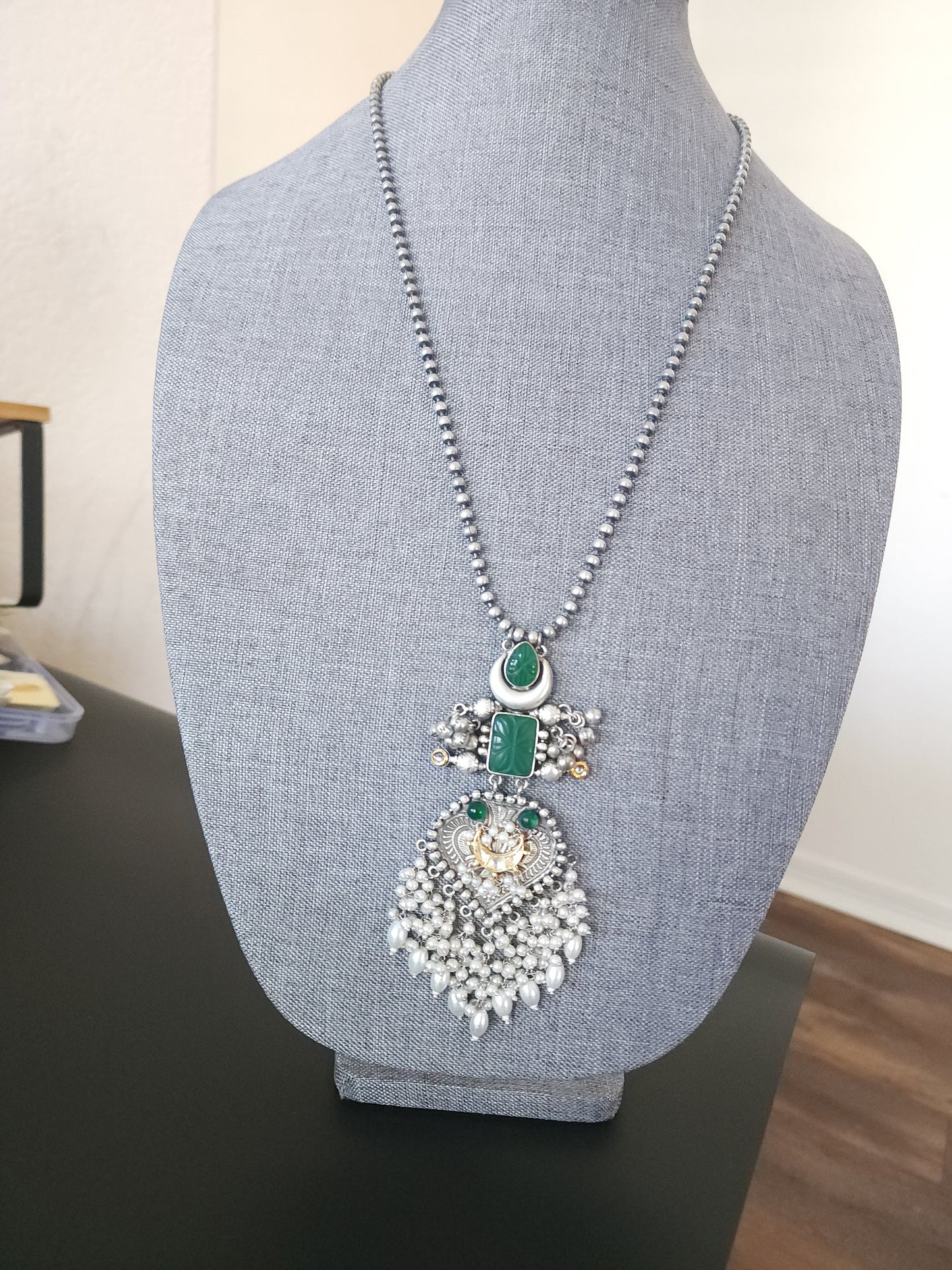 Alia  fusion pendant necklace set