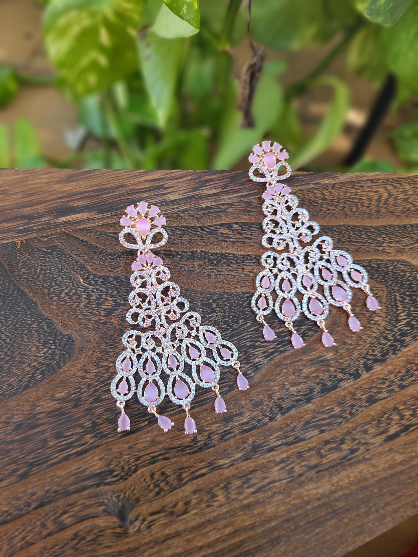 Nora Chandbali CZ earrings